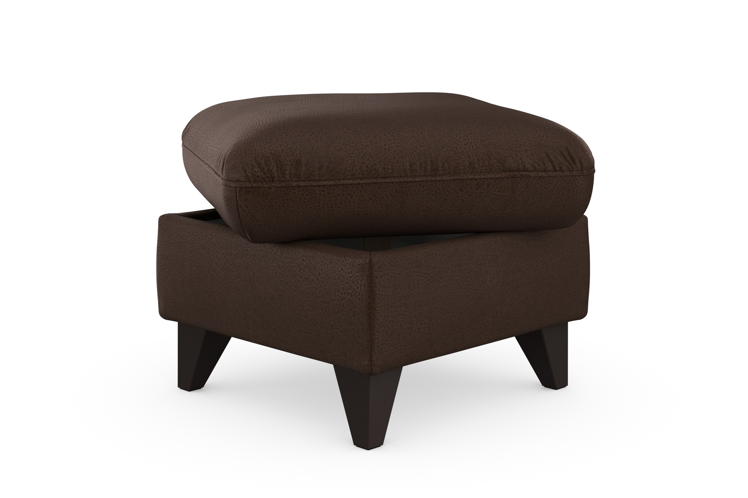 sit&more Stauraumhocker »Mellum«, mit Stauraum und wengefarbenen Holzfüßen