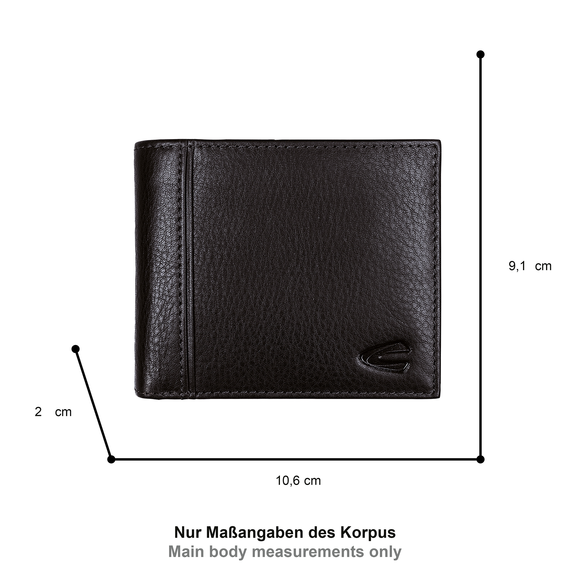 camel active Geldbörse »Pine« aus pflanzlich gegerbtem Rindsleder im kernigen Look mit RFID-Schutz