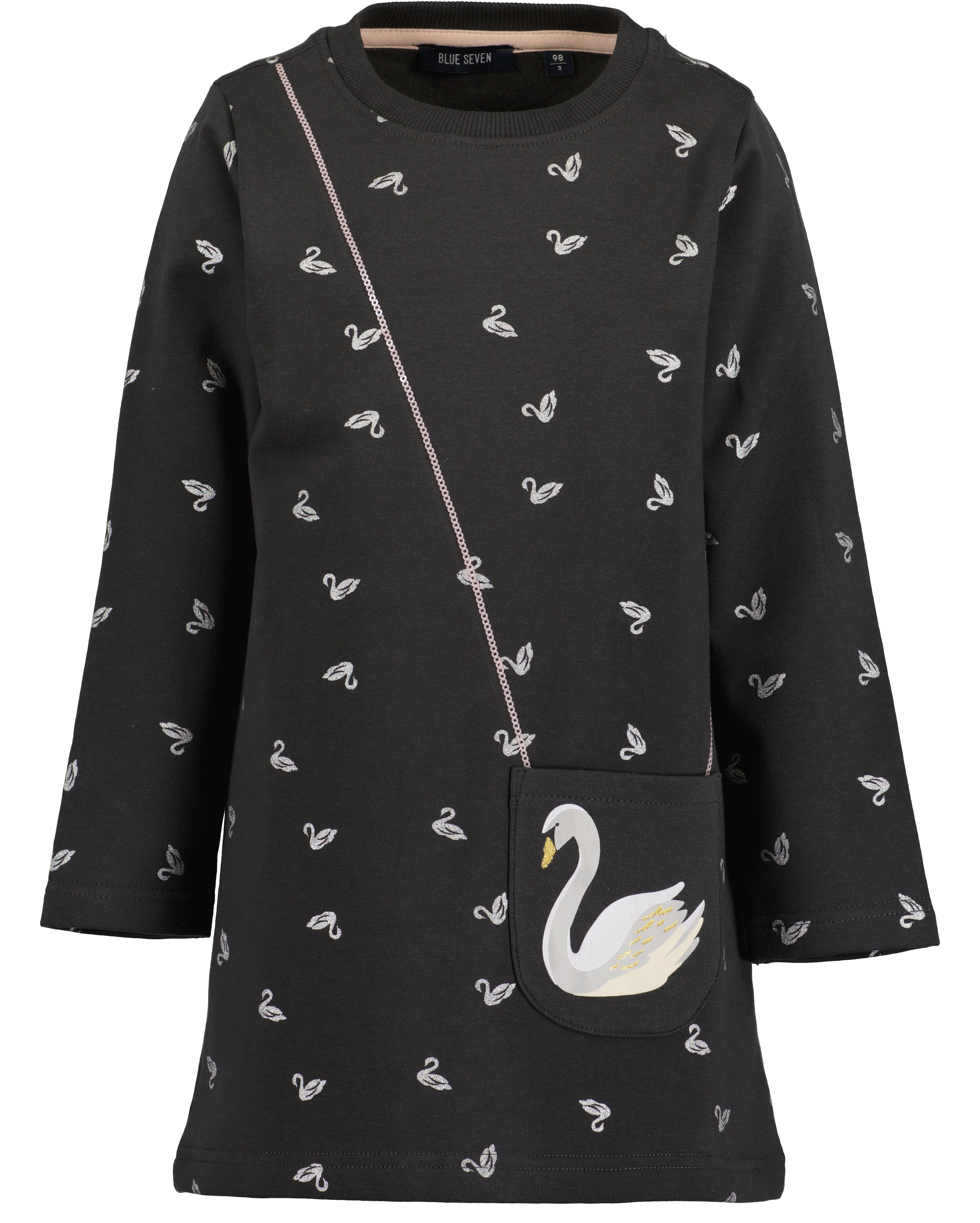 Blue Seven Sweatkleid, in dezenter A-Linie und mit tollen Pailletten-Details