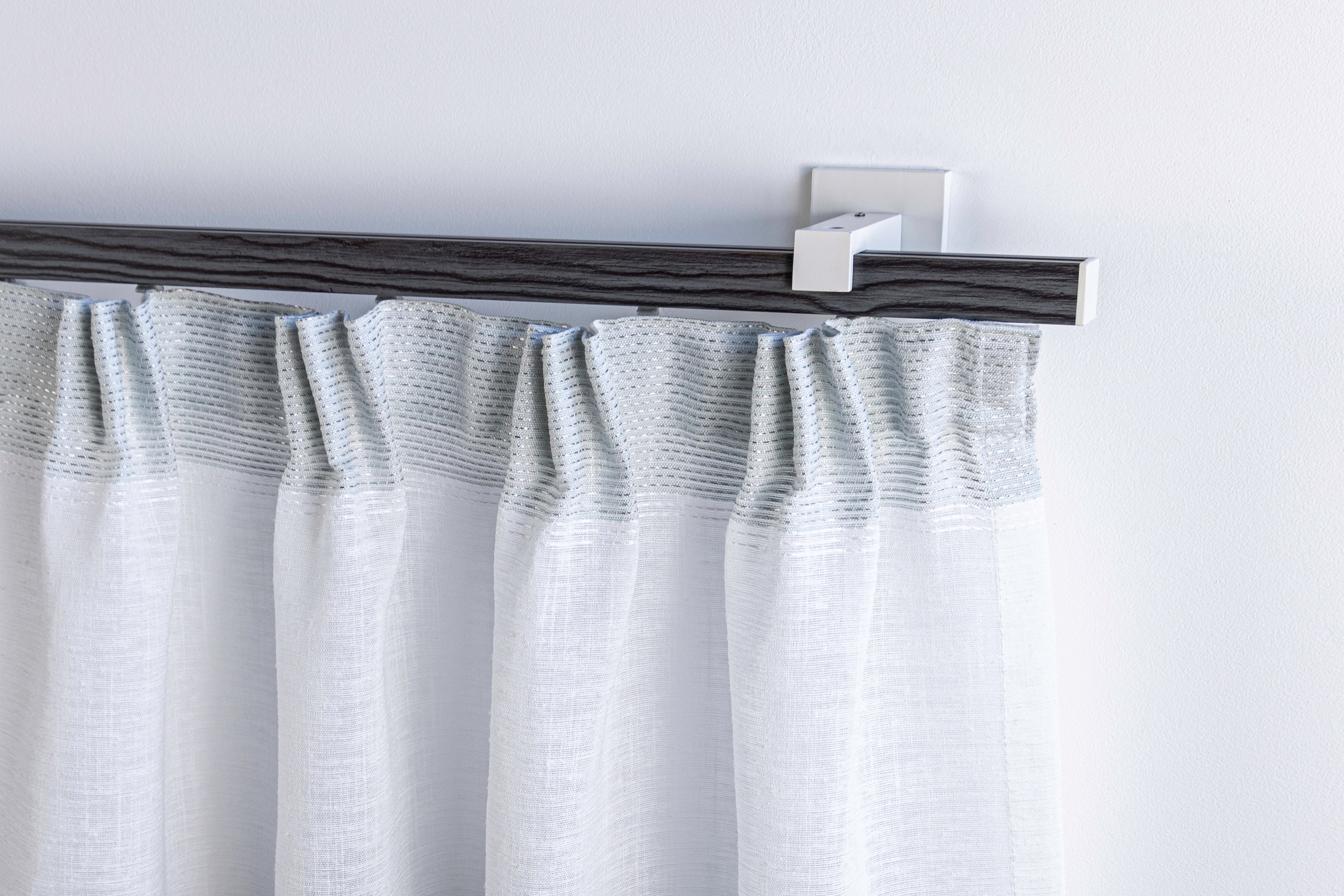 GARESA Gardinenstange »Finn Wandmontage« 1 läufig-läufig Wunschmaßlänge Innenlaufprofil, Wandmontage