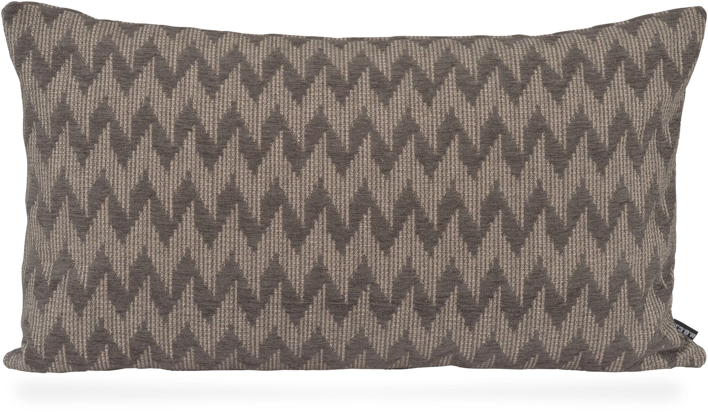 H.O.C.K. Dekokissen »Svantje«, Sofakissen inkl. Füllung, 70x40cm, Dekokissen, Zickzack, weiß, beige