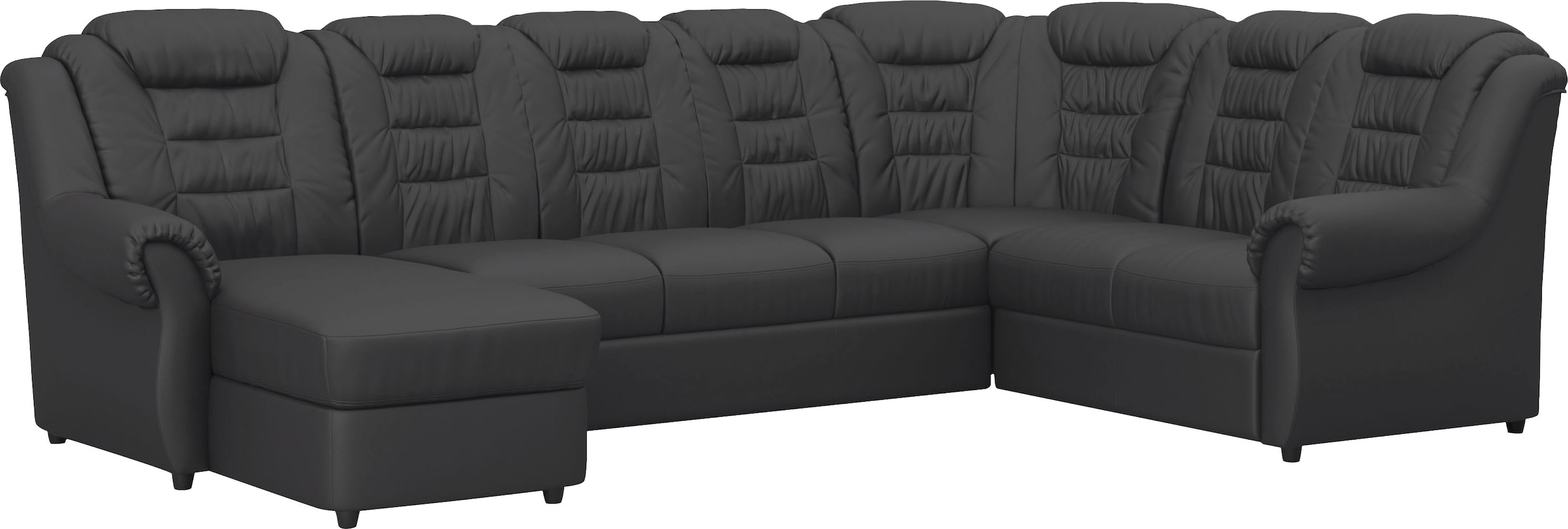 Home affaire Wohnlandschaft »Boston U-Form« mit hoher Rückenlehne, wahlweise mit Bettfunktion & Stauraum