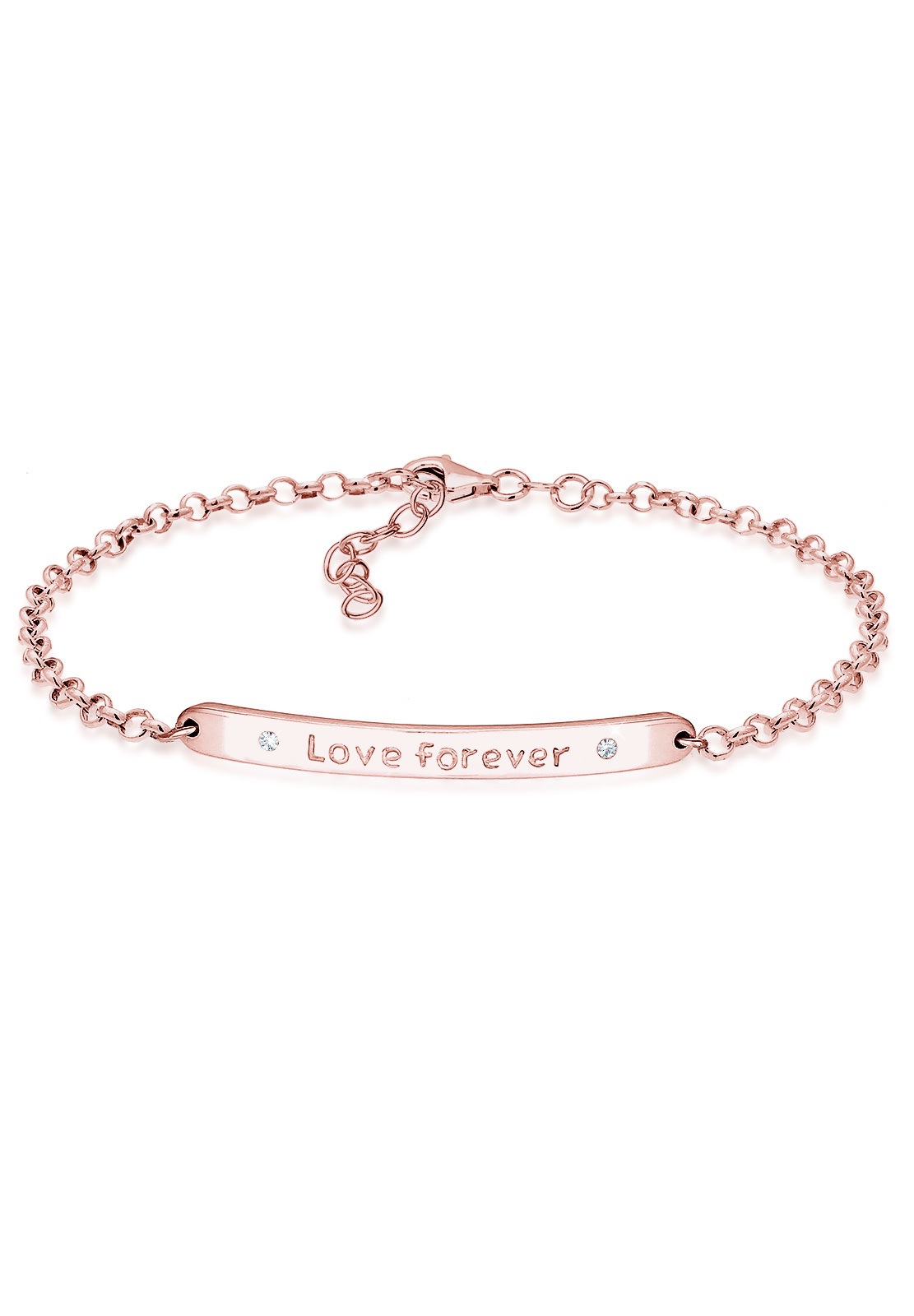 Elli Armband »Love forever Kristalle Sterling Silber«