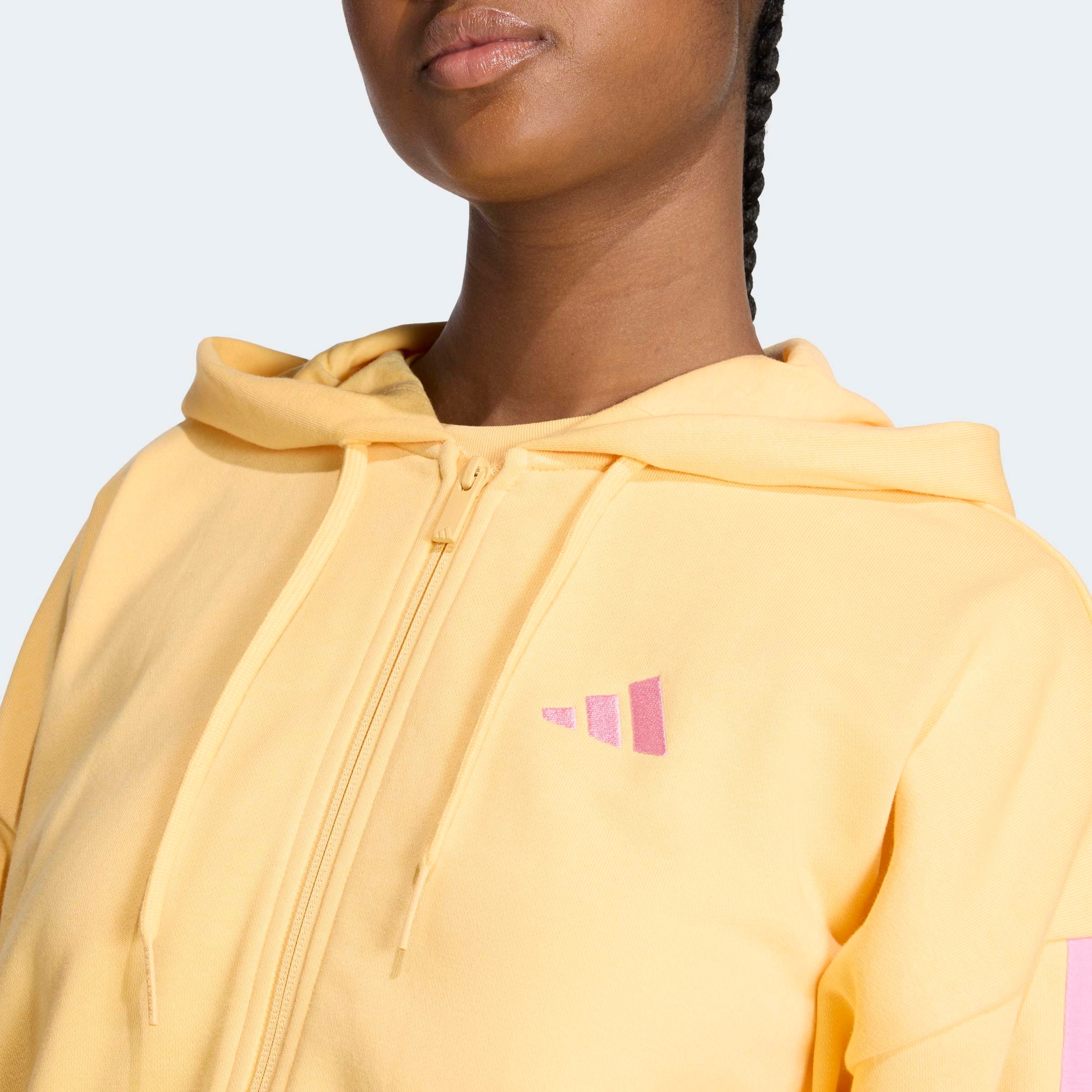 adidas Sportswear Kapuzensweatshirt »ESSENTIALS 3-STREIFEN FRENCH TERRY«
