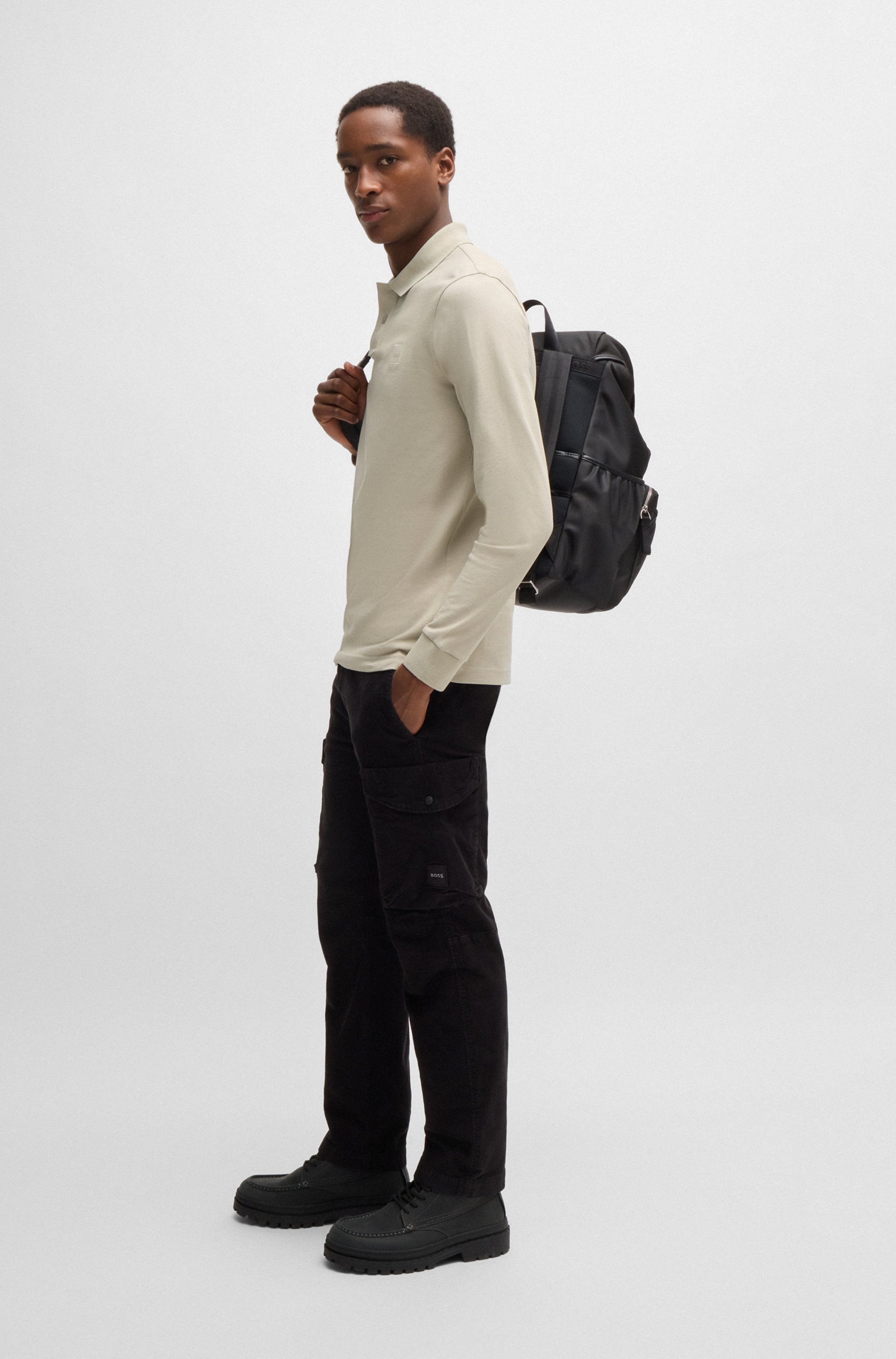 BOSS ORANGE Poloshirt »Passerby«, mit BOSS-Logobadge