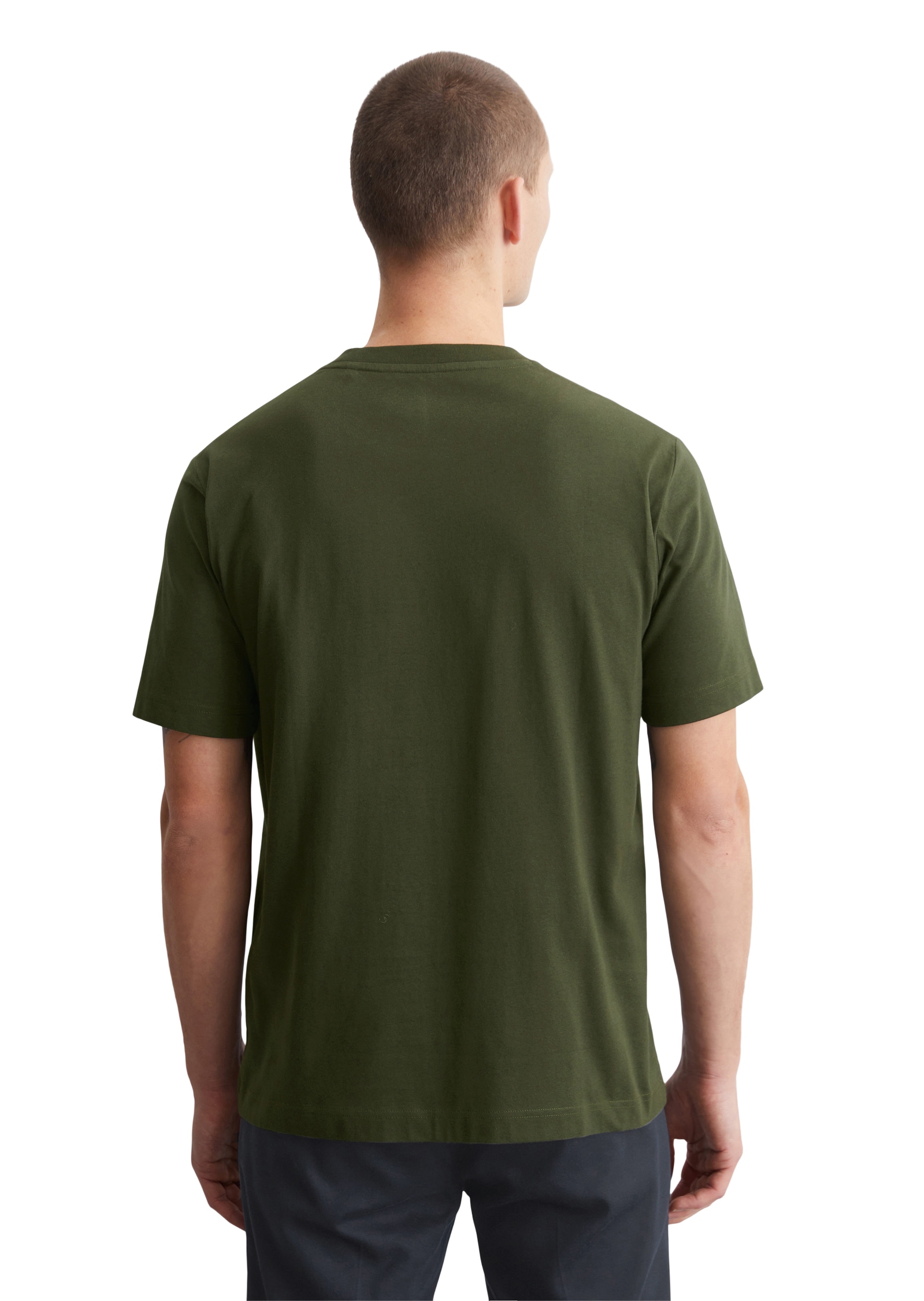 Marc O'Polo T-Shirt, mit tonigem Label-Print vorne