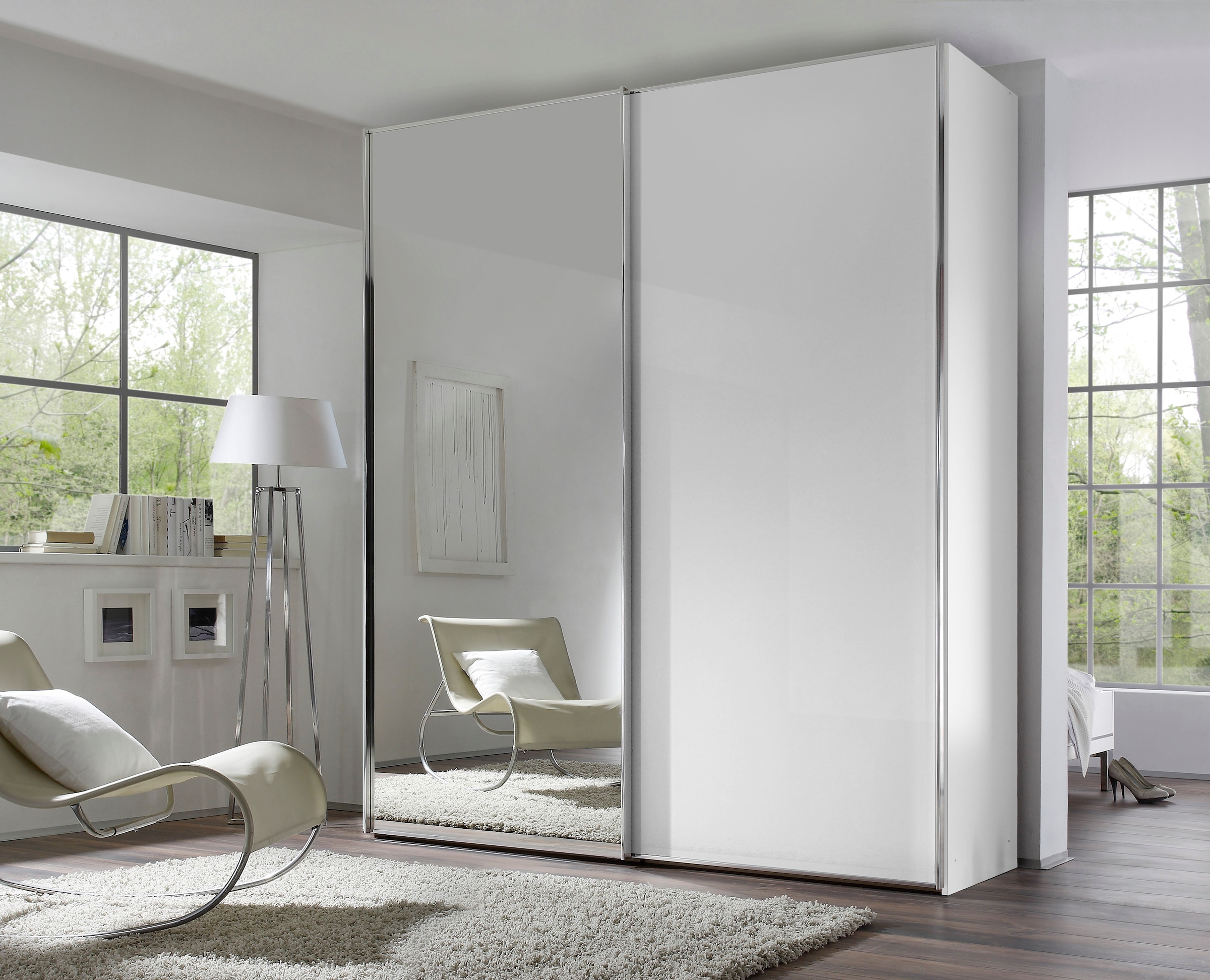 STAUD Schwebetürenschrank »Sinfonie Plus, edles Design in hochwertiger Qualität, Made in Germany« Mit Spiegeltüre und in vier verschiedenen Ausstattungsvarianten