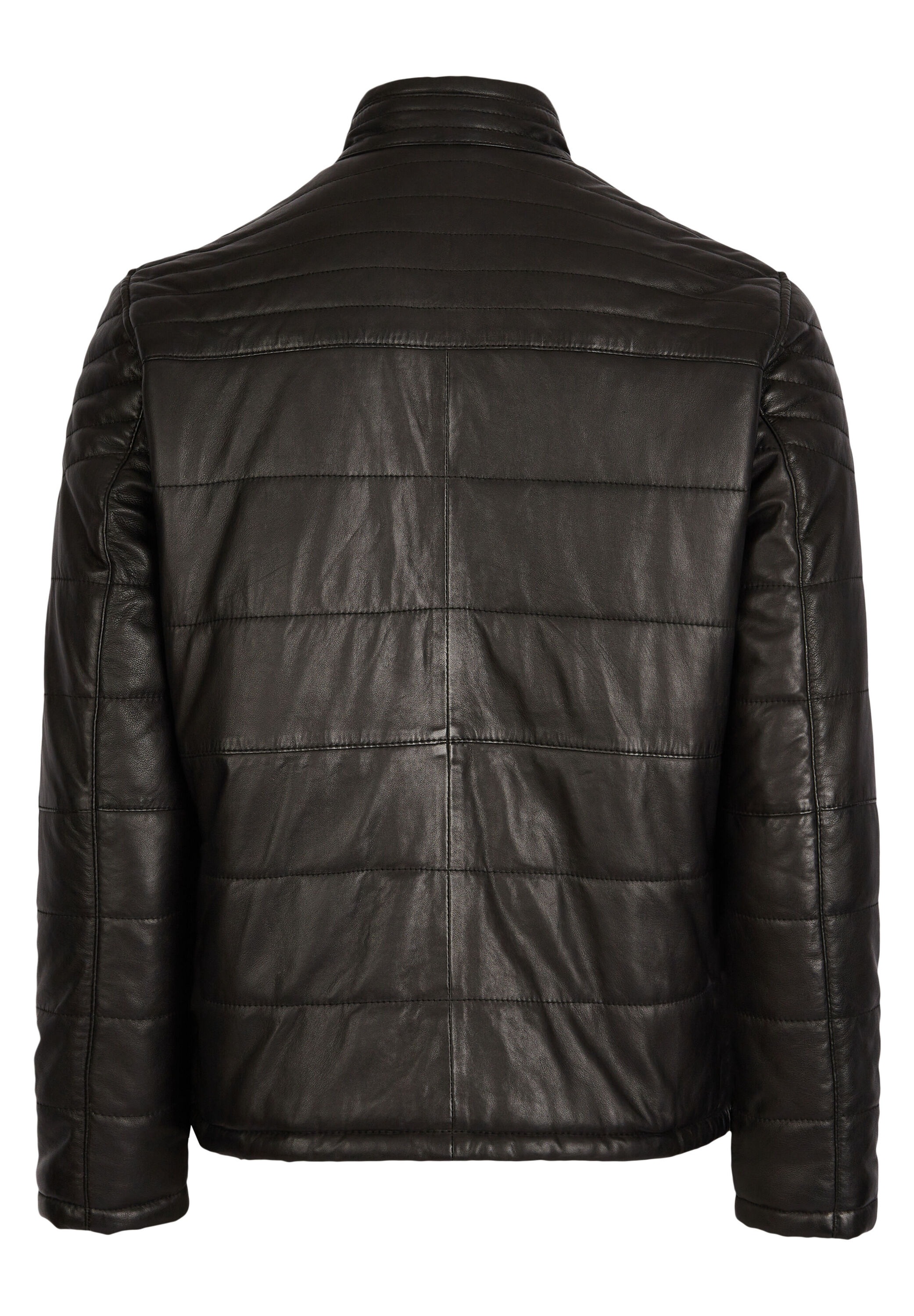 bugatti Lederjacke »BUBOSLEY« ohne Kapuze mit Stehkragen