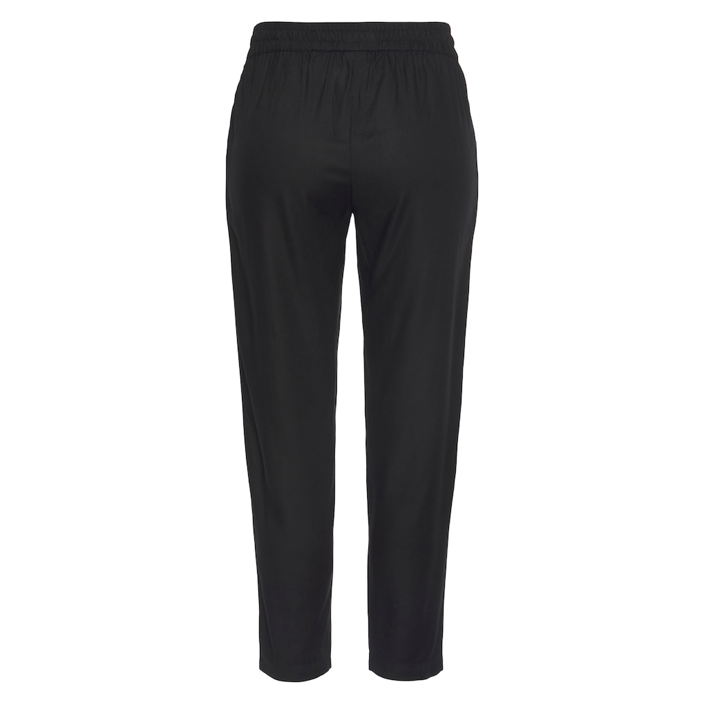 LASCANA Schlupfhose, aus gewebter Viskose, schmaler Schnitt, Sommerhose, Business-Look