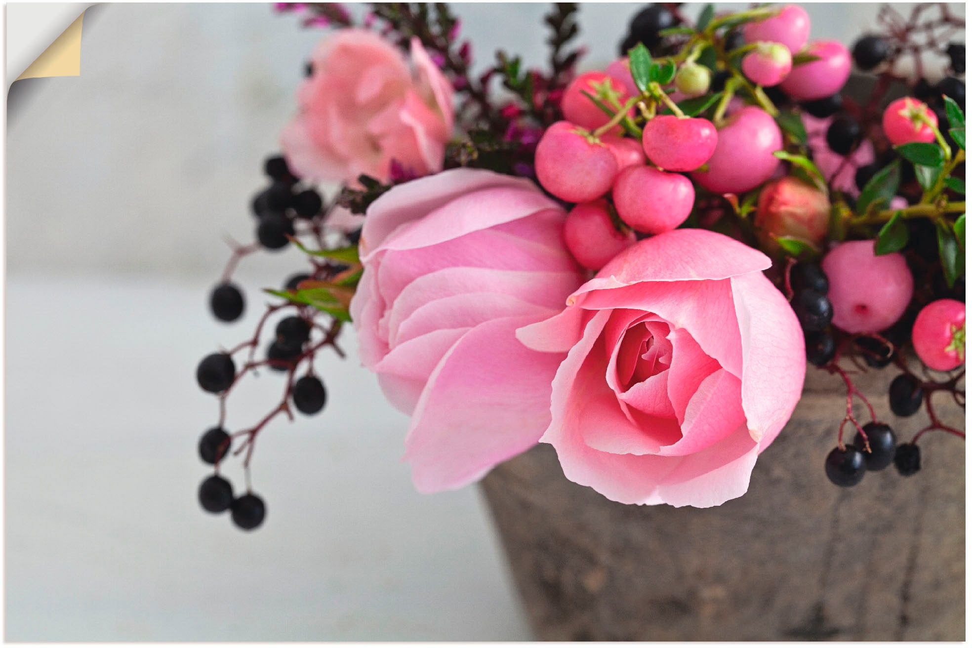 Artland Wandbild »Rosenträume«, Blumen, (1 St.), in vielen Größen & Produktarten - Alubild / Outdoorbild für den Außenbereich, Leinwandbild, Poster, Wandaufkleber / Wandtattoo auch für Badezimmer geeignet