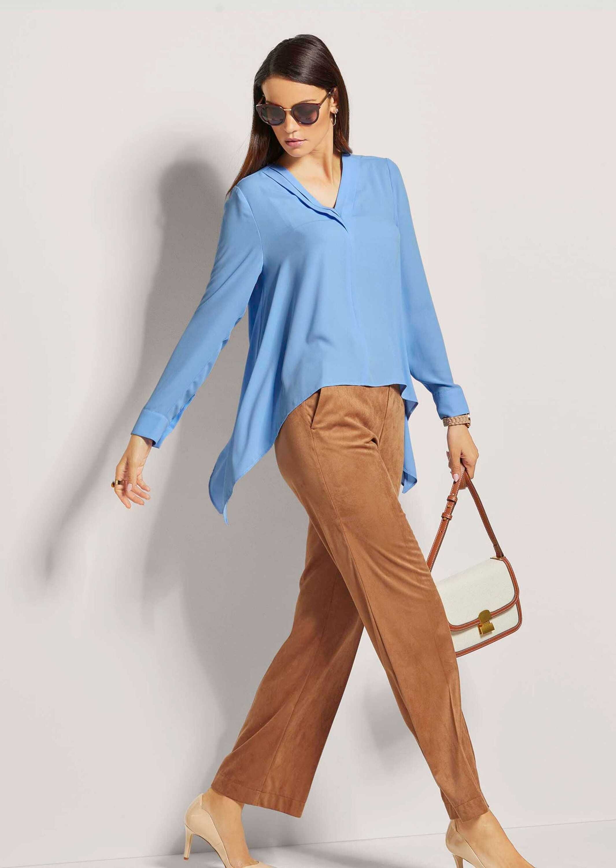 MADELEINE Langarmbluse »Bluse Tunika in modischer Kurzform«