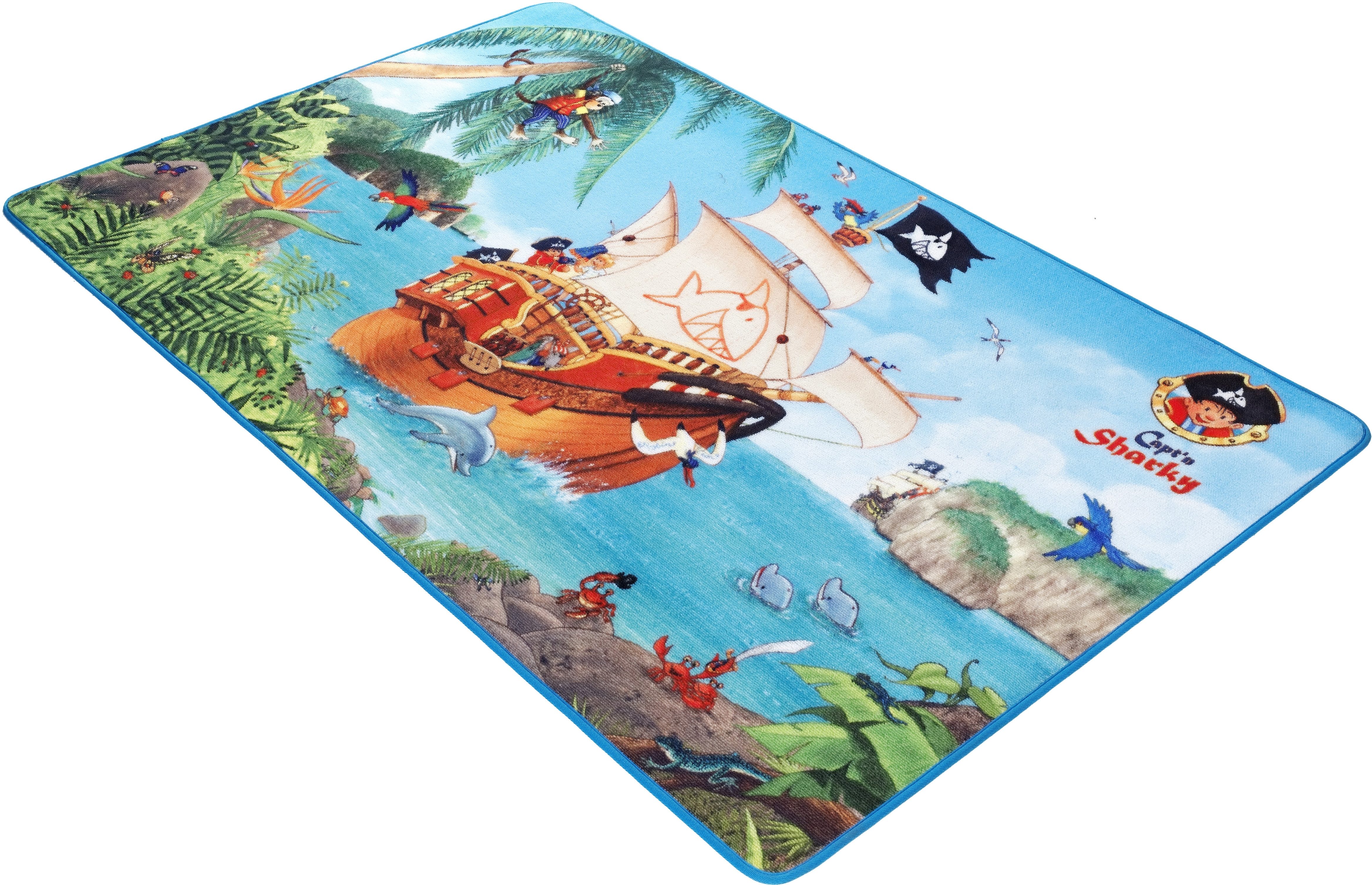 Capt`n Sharky Kinderteppich »SH-301«, rechteckig, 2 mm Höhe, Spielteppich