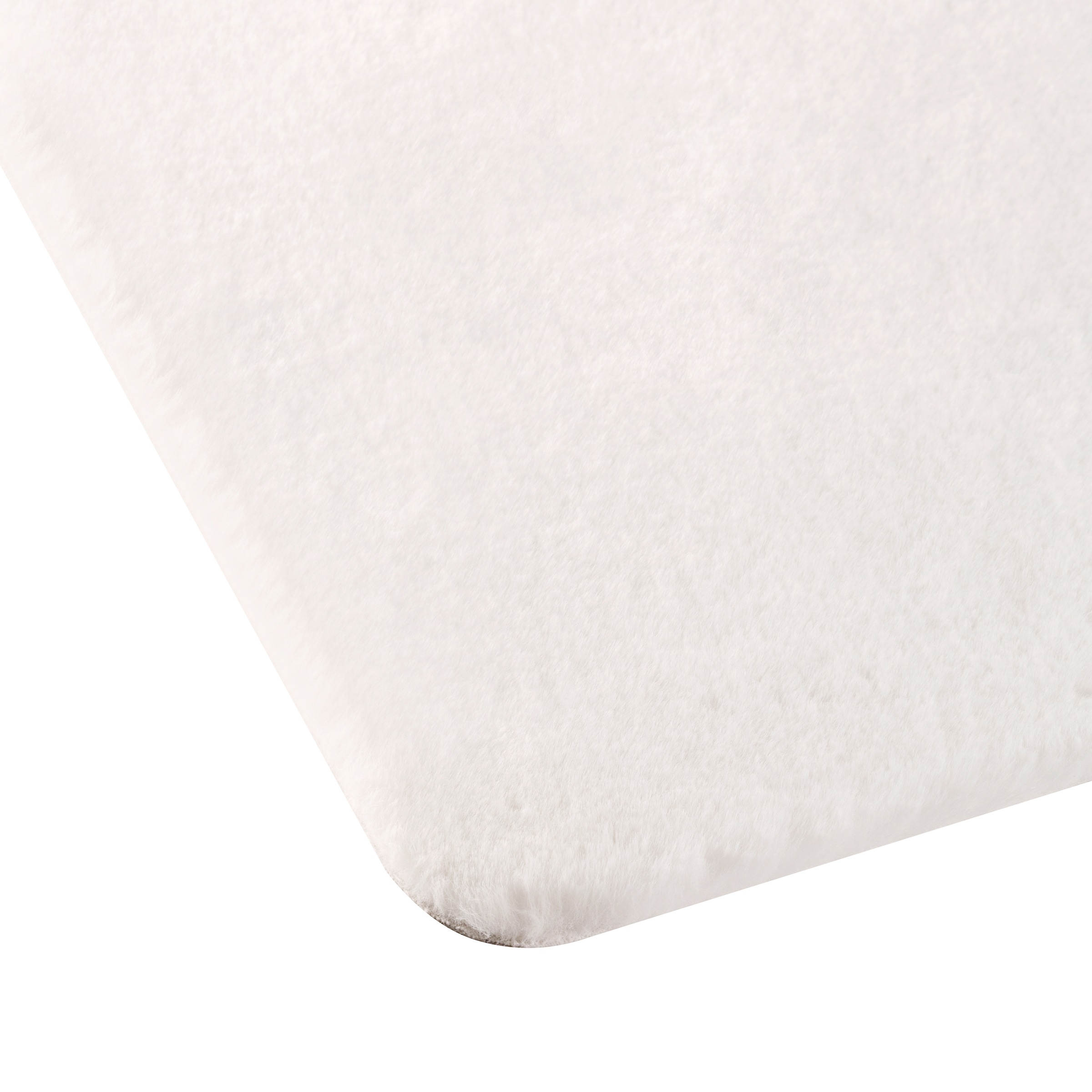 my home Badematte »Valeria, Kaninchenfell-Haptik« Höhe 20 mm rutschhemmend beschichtet fußbodenheizungsgeeignet | strapazierfähig Kunstfell, weicher Badteppich