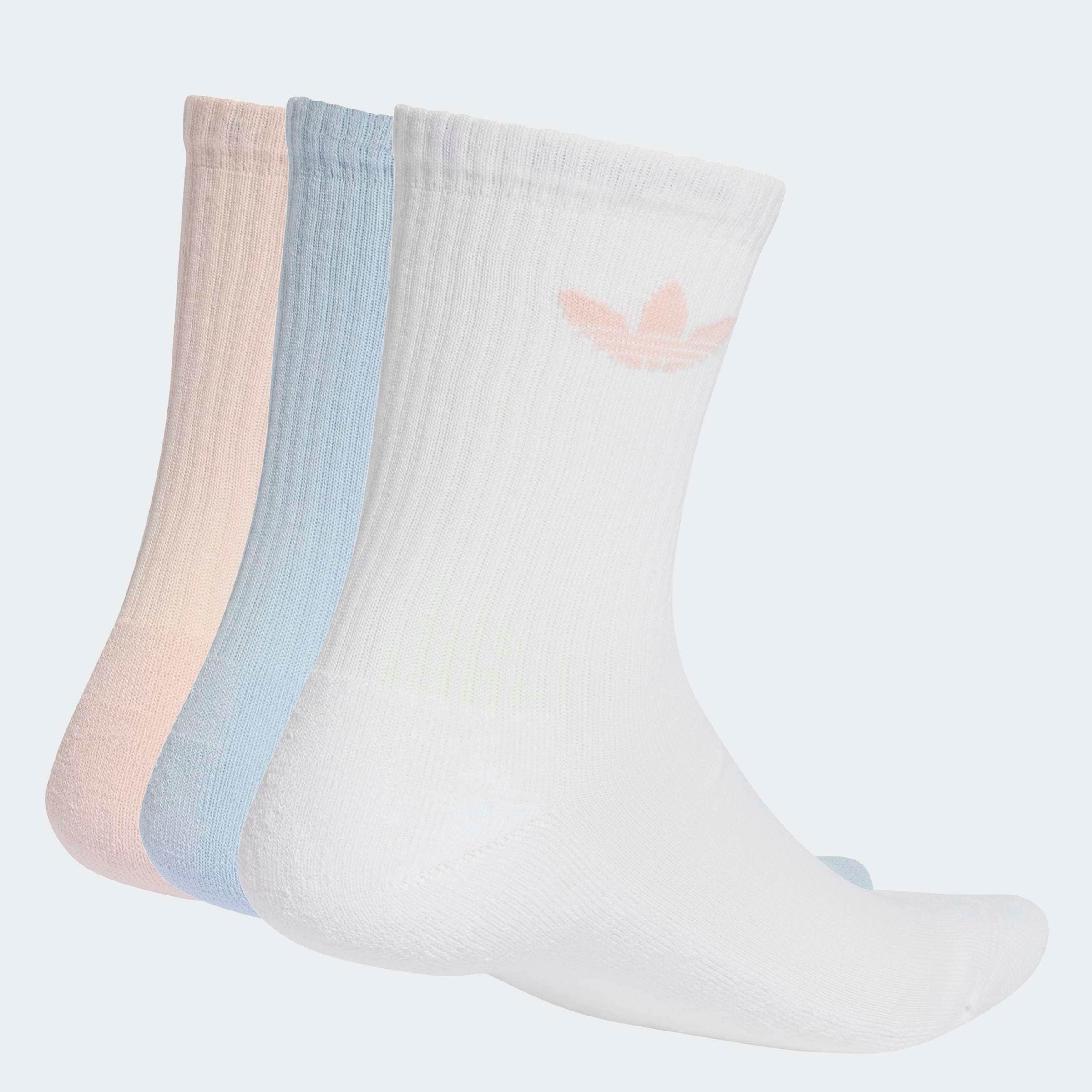 adidas Originals Sportsocken »TREFOIL CUSHION CREW SOCKEN, 3 PAAR« 3 Paar tlg. für Erwachsene, 3er-Pack, mit Logodruck, wadenlang