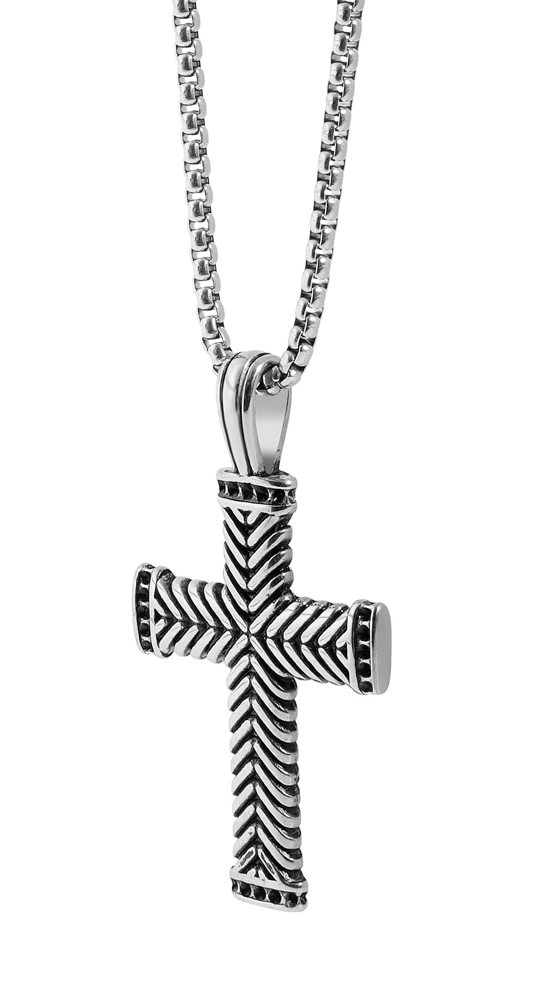Adelia´s Kette ohne Anhänger »Unisex Halskette mit Anhänger ¿ Kreuz aus Edelstahl«