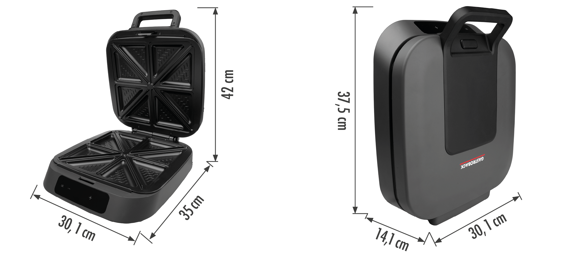 Gastroback Sandwichmaker »SNACK STATION 4XL ADVANCED 42469« 1800 W
