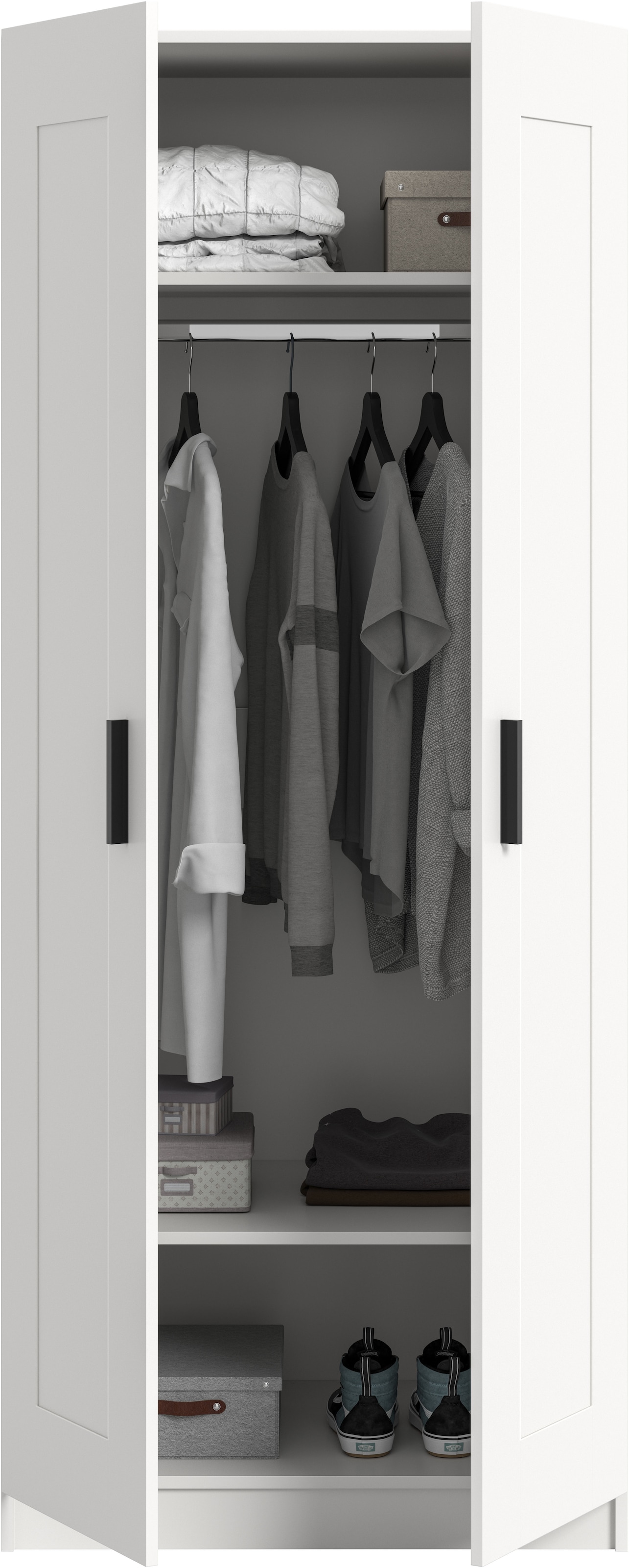 Home affaire Kleiderschrank »Farmsen, TOPSELLER!, Schlafzimmerschrank, Garderobe, Schrank« in verschiedenen Größen und Ausführungen erhältlich,  Kleiderschrank, Schlafzimmer, Garderobenschrank, Flur