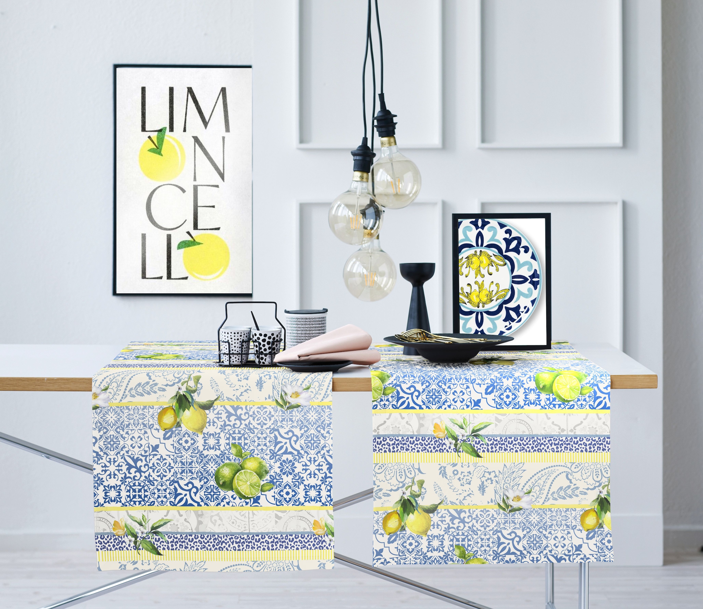 APELT Tischdecke »7005« Paisley-Motive und Kachelmotive mit Citrusfrüchten