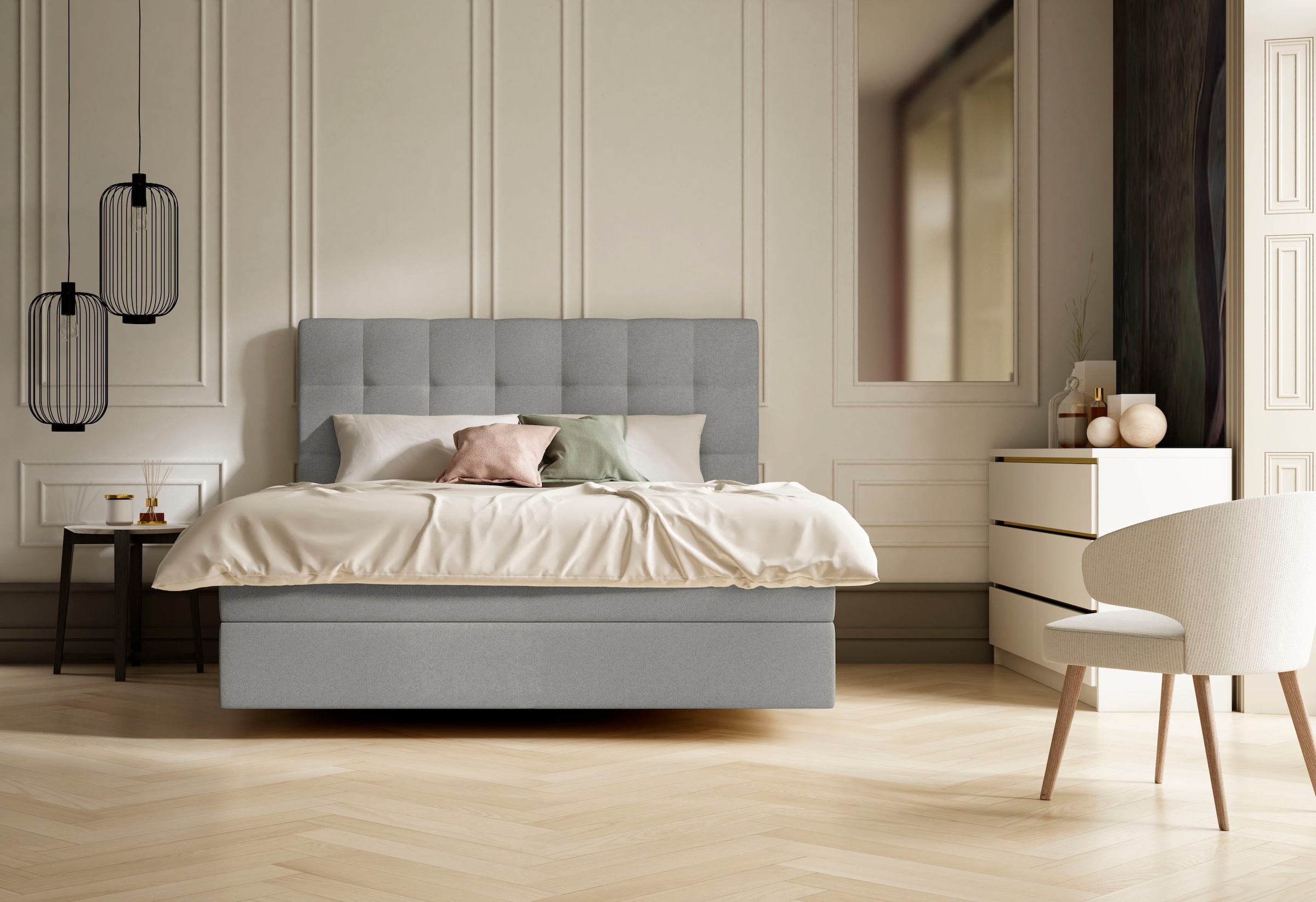 Boxspringbett »Aida«, mit GELTEX® Next Topper und 7-Zonen-Tonnentaschen-Federkernmatratze