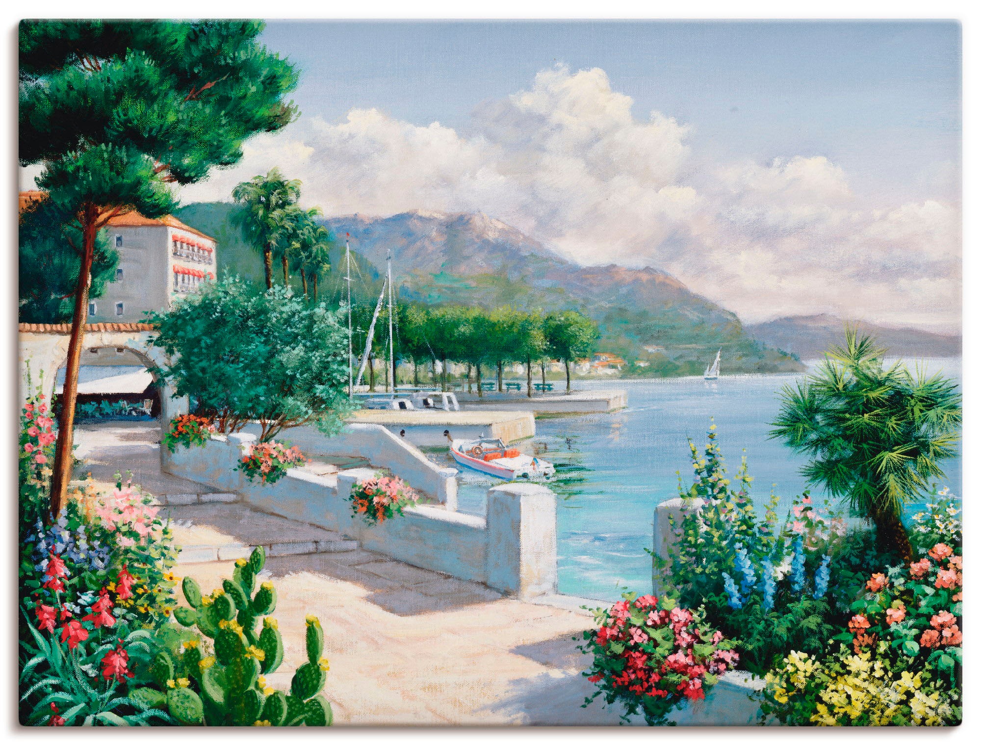 Artland Wandbild »Costa del Pietro II«, Gewässer, (1 St.), in vielen Größen & Produktarten -Leinwandbild, Poster, Wandaufkleber / Wandtattoo auch für Badezimmer geeignet