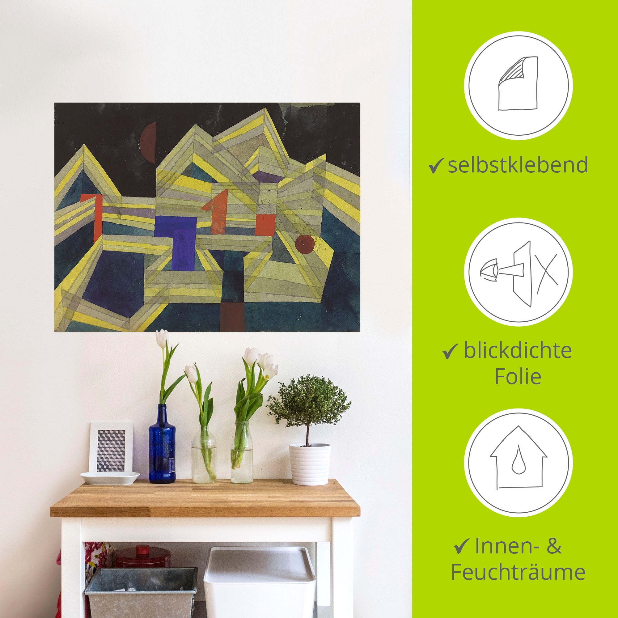 Artland Wandfolie »Architektur, transparent-strukturell«, Muster, (1 St.), selbstklebend