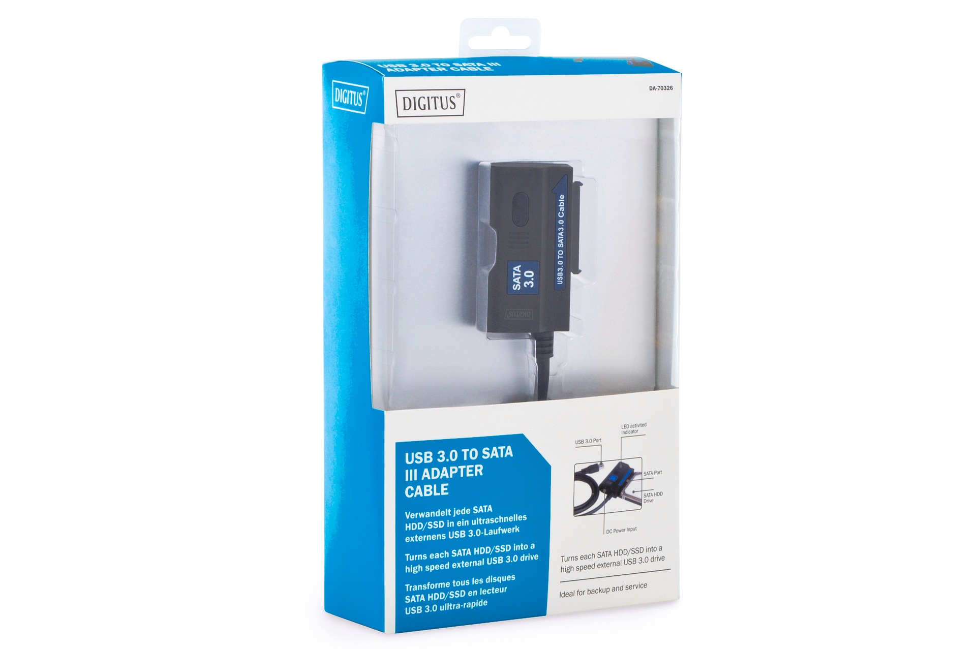 Digitus USB-Adapter »USB 3.0 zu SATA III Adapter Kabel 1.2m«