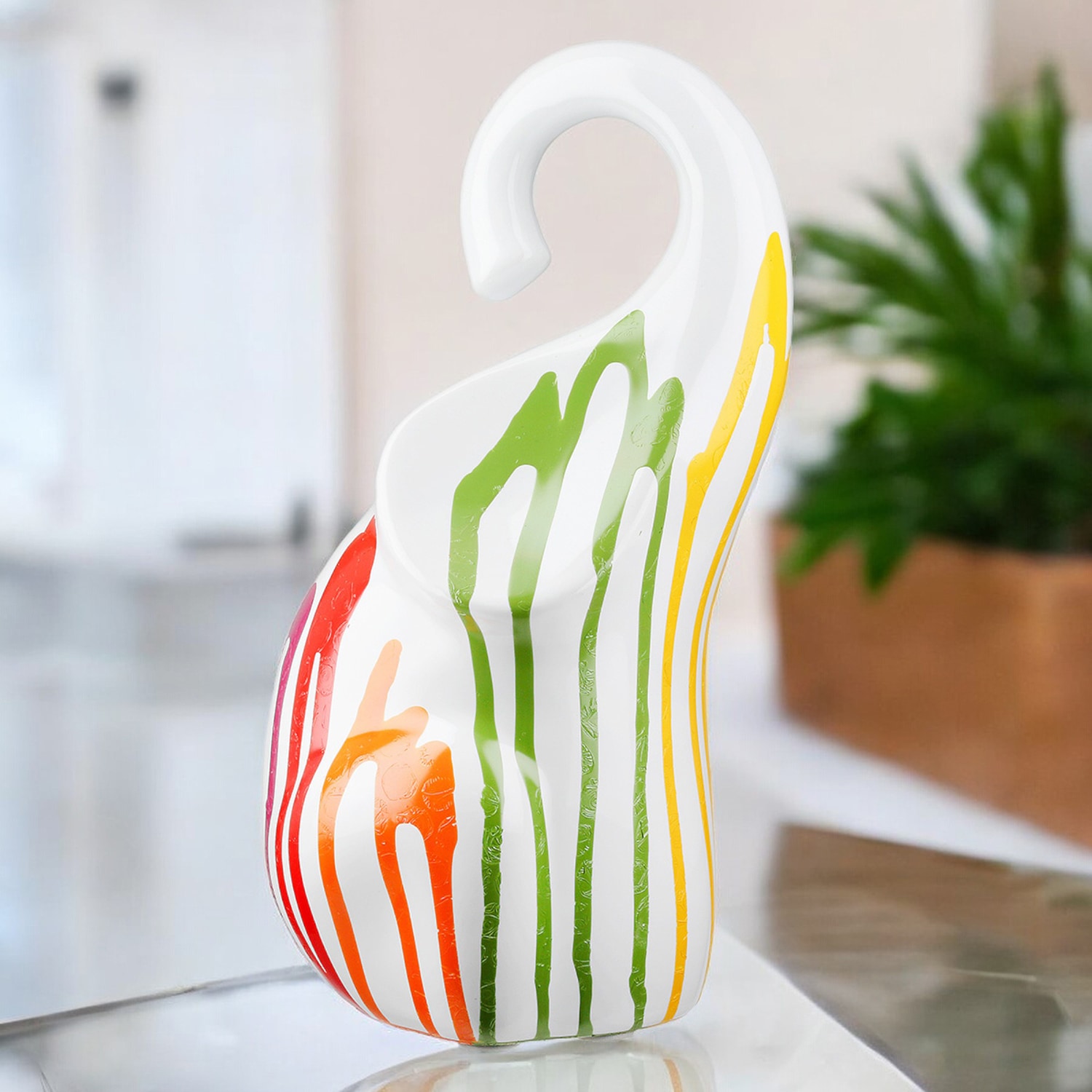 GILDE Skulptur »Figur Elefant Colori weiß« Elefant Tierfigur moderne Deko Wohnaccessoire Kinderzimmerdeko