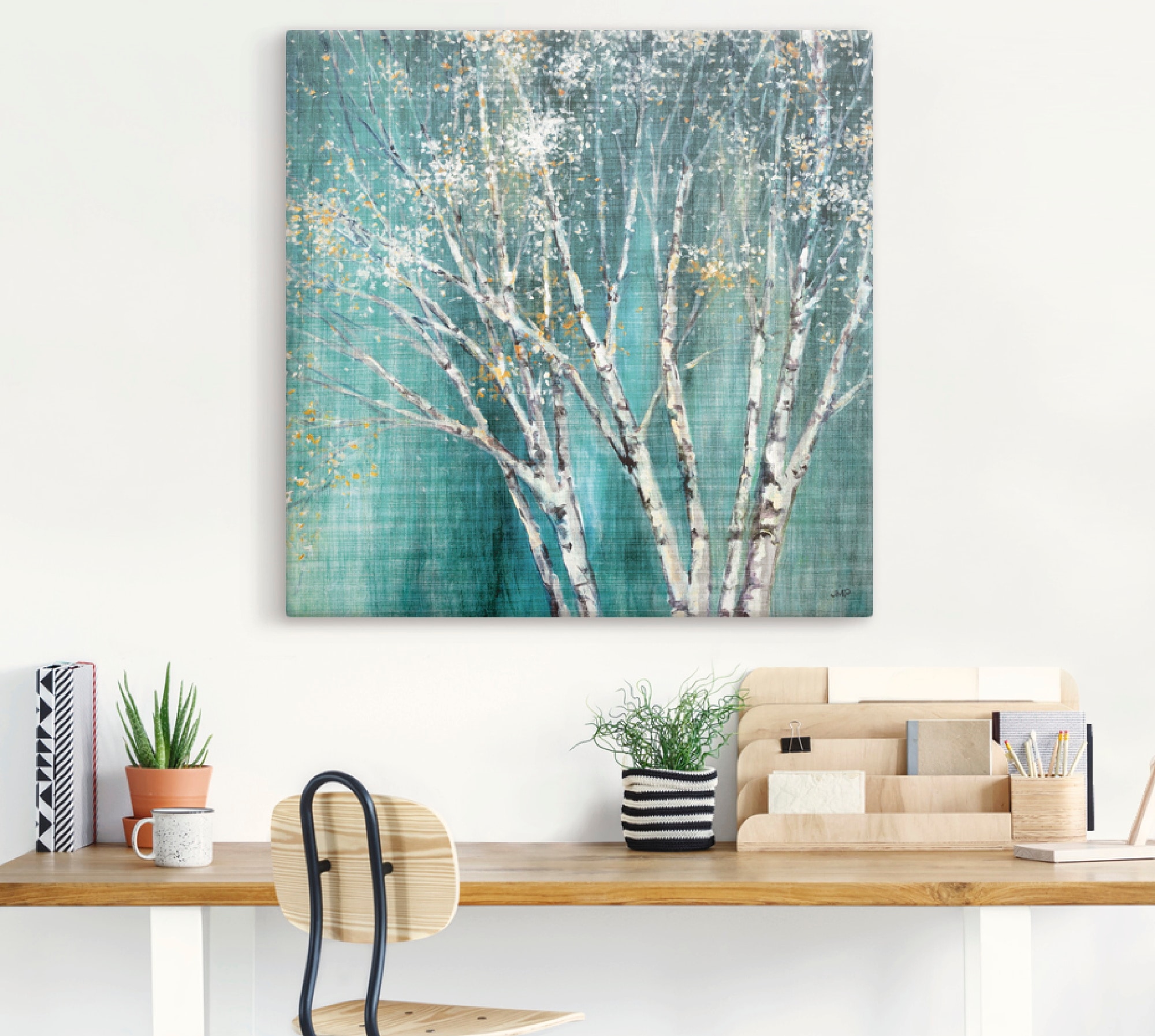 Artland Wandbild »Blaue Birke« Bäume 1 Stk. tlg. als Leinwandbild, Poster, Wandaufkleber in verschied. Größen