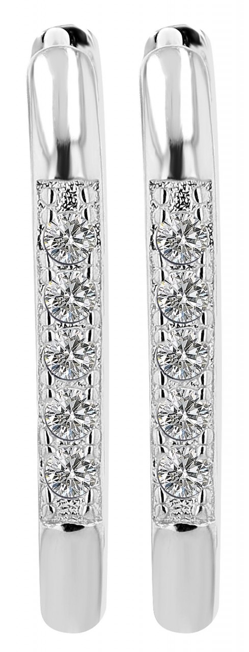 Adelia´s Paar Creolen »Adelia's Damen Creolen aus 925 Sterling Silber und Zirkonia«