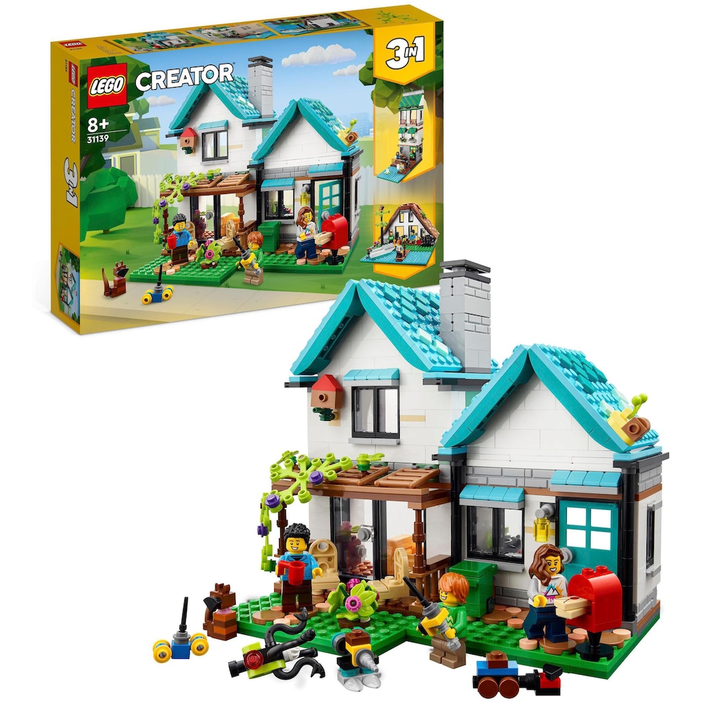 LEGO® Konstruktionsspielsteine »Gemütliches Haus (31139), LEGO® Creator 3in1«, (808 St.)