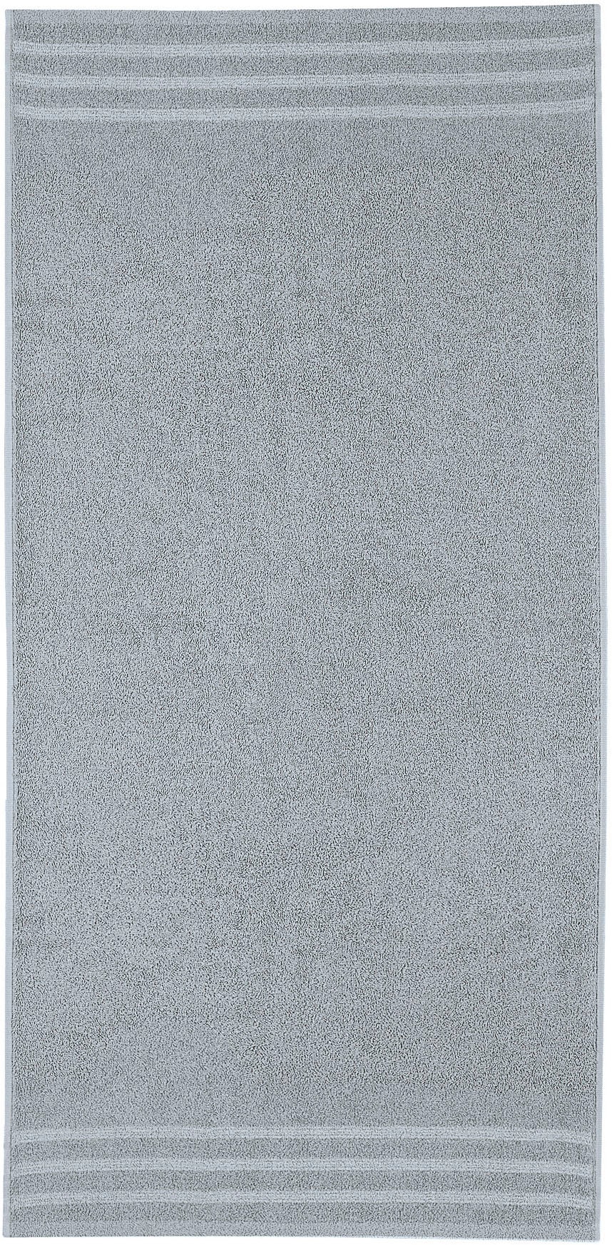 Kleine Wolke Handtuch Set »Royal, 6 Stück (4x Handtücher 50/100 cm + 2x Duschtücher 70/140 cm)«, Set, 6 tlg., Frottier, Uni Farben, mit Bordüre, weich, in verschiedenen Sets erhältlich
