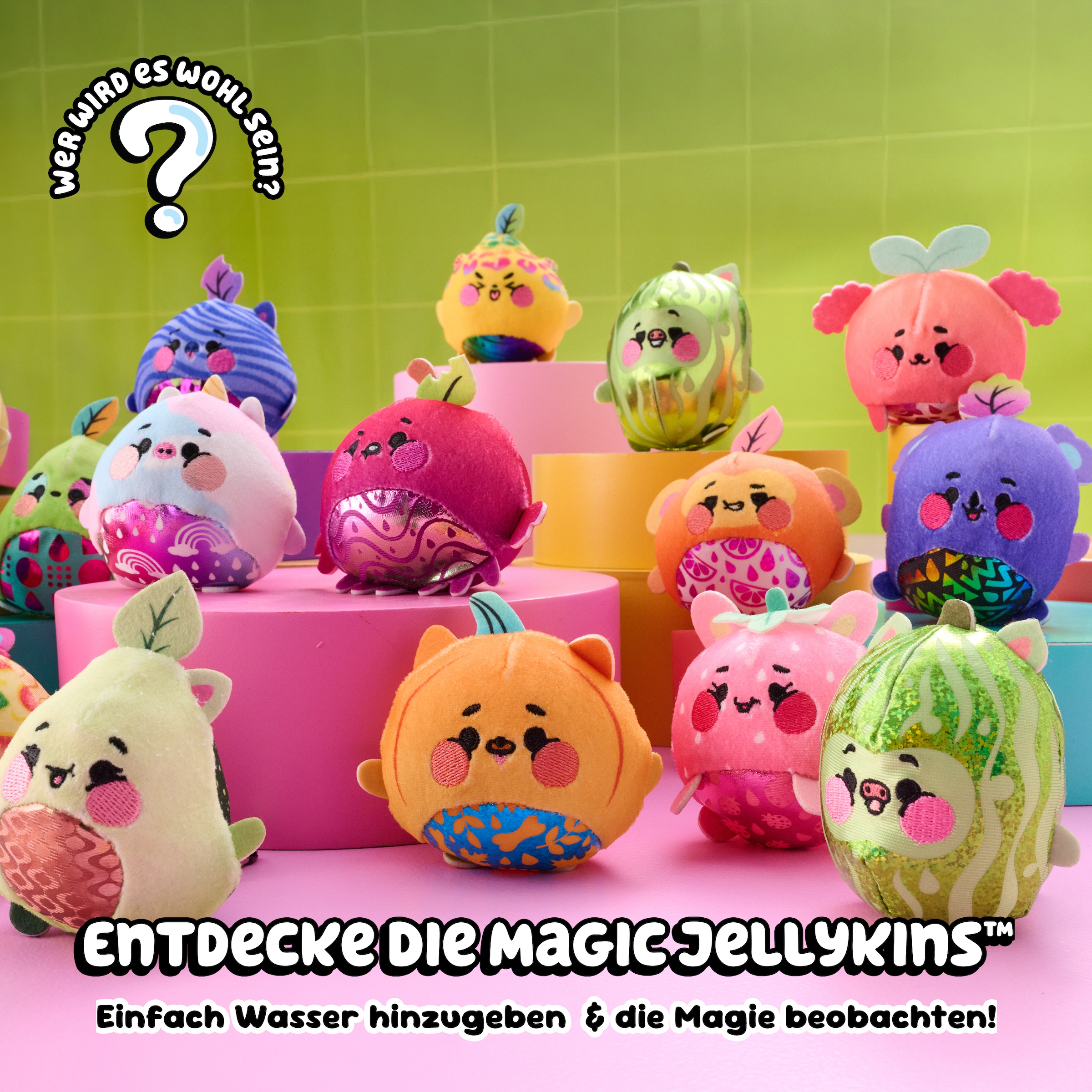 Spin Master Plüschfigur »Magic Jellykins - Magische Sammelplüschfreunde« aus dem Glas, die im Wasser erscheinen - Variante nicht wählbar