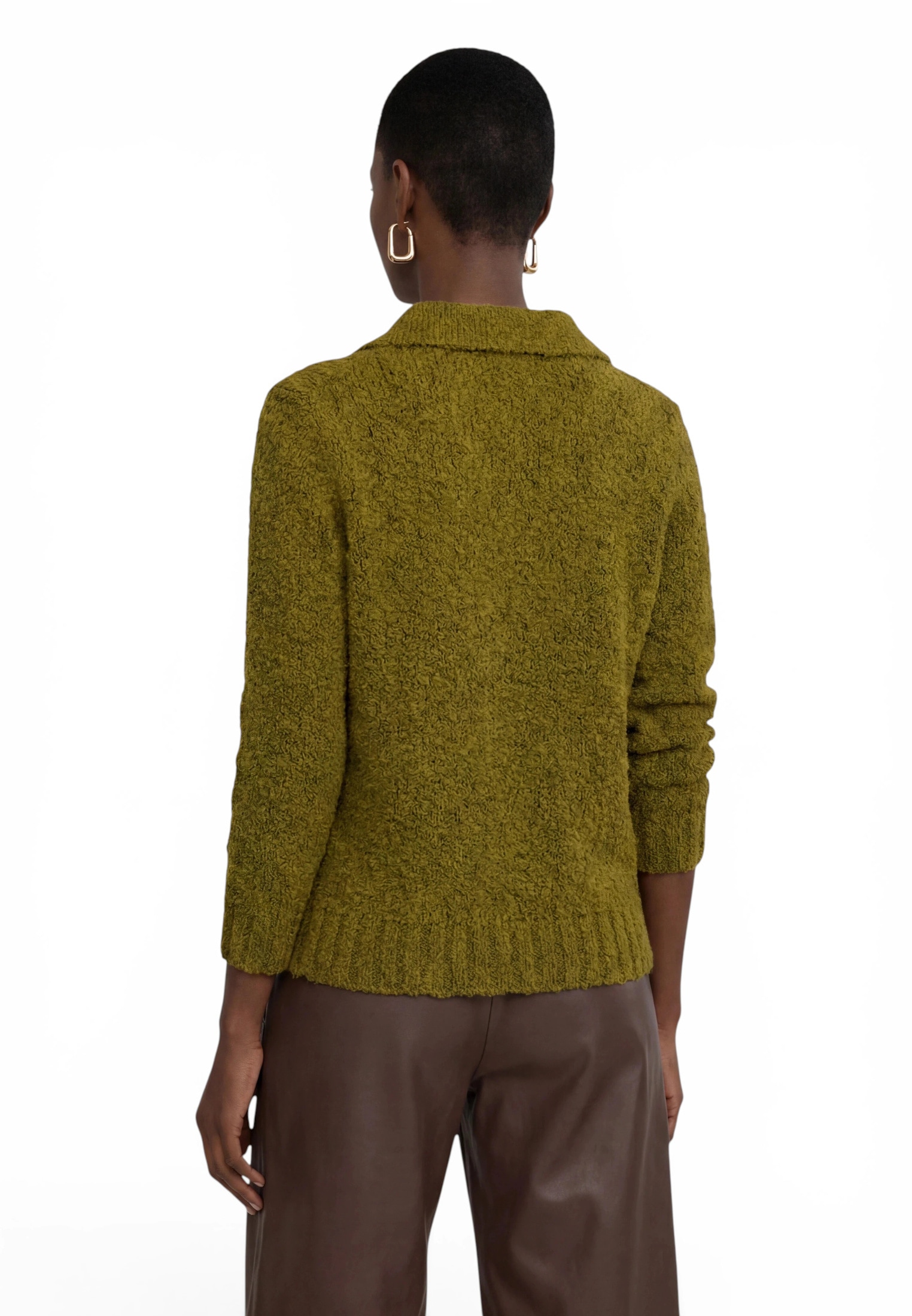 Zero Strickpullover »Strickpullover mit Kragen«