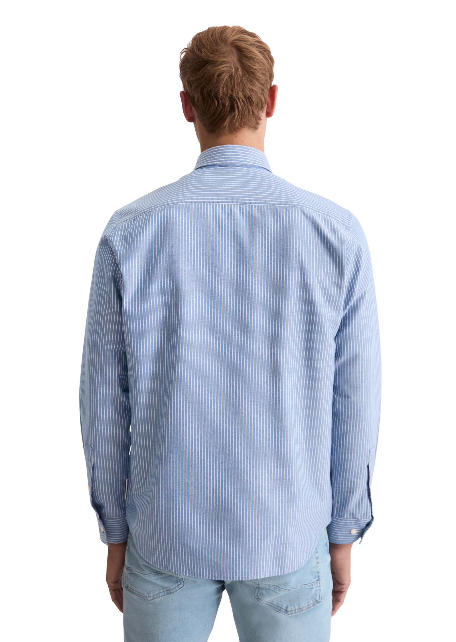 Marc O'Polo Langarmhemd Oxford-Hemd, regular fit mit Button-Down-Kragen