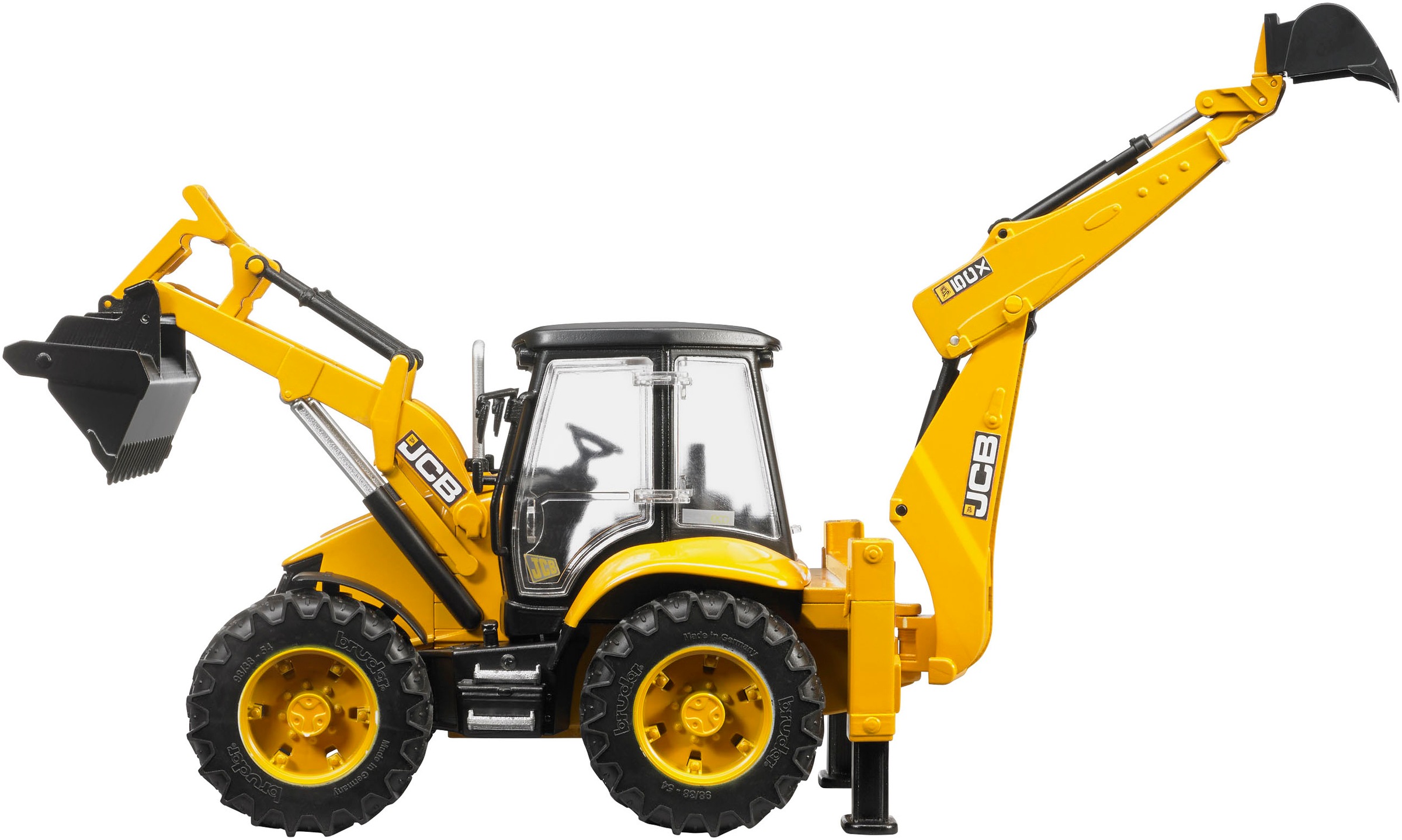 Bruder® Spielzeug-Bagger »JCB 5CX eco Baggerlader 41 cm (02454)« Made in Europe