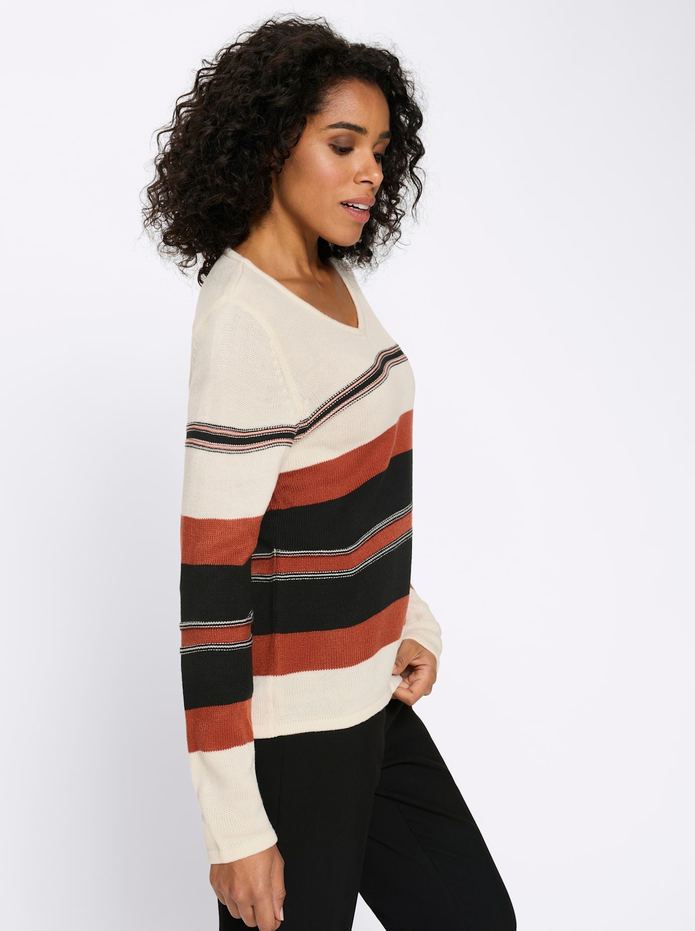 Classic Basics V-Ausschnitt-Pullover »Langarm-Pullover«