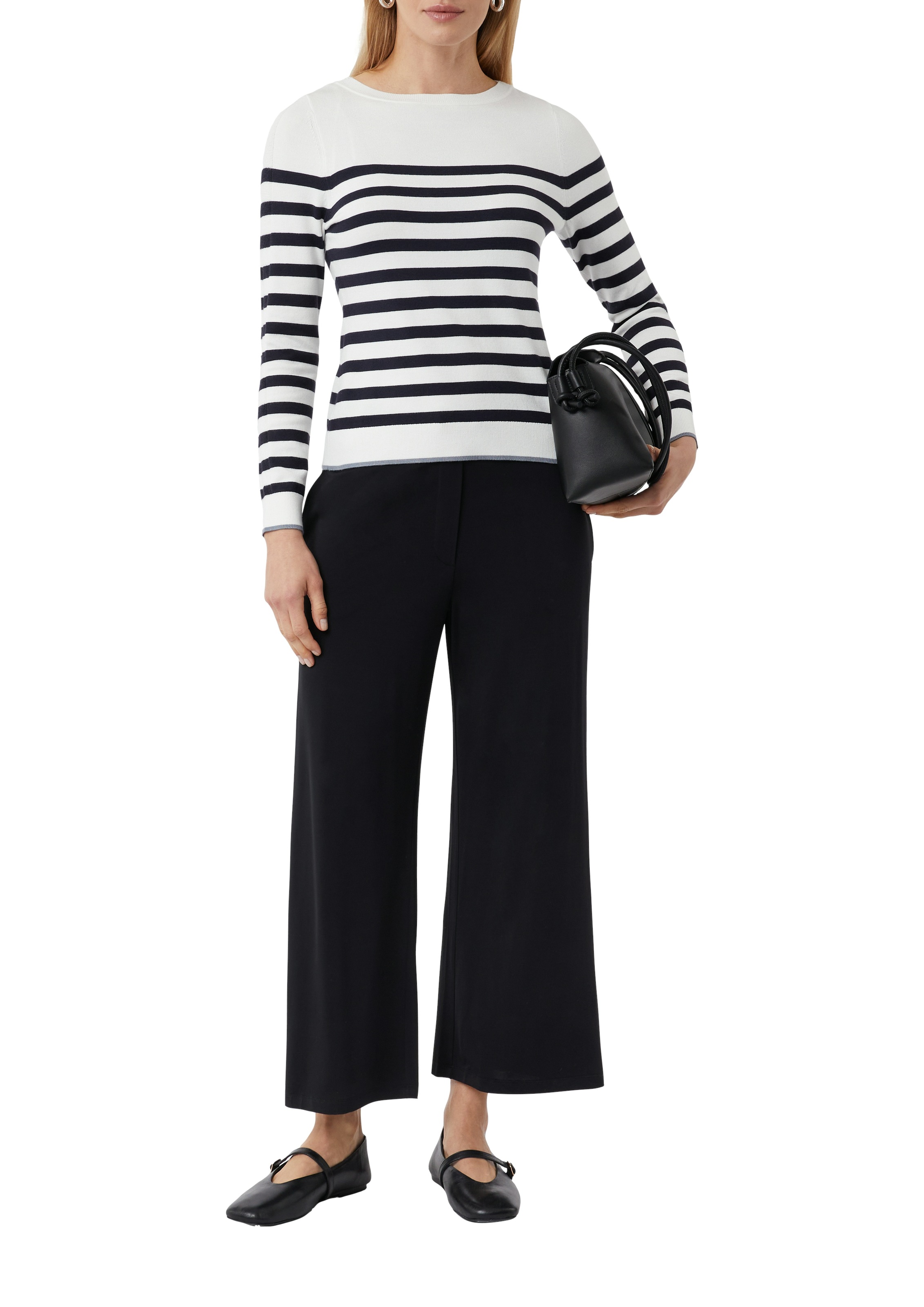 Comma Strickpullover, mit Streifenmuster
