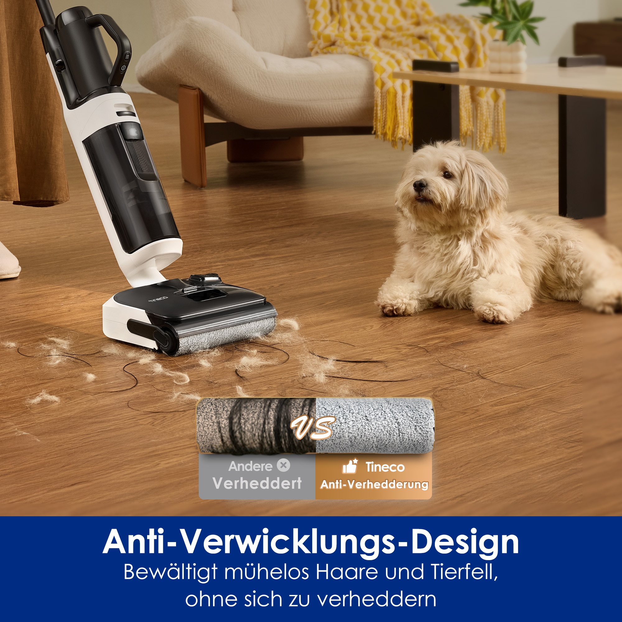 Tineco Nass-Trocken-Sauger »FLOOR ONE Switch i5 Stretch, 85°C Heißluft-Trocknung,  Handstaubsauger« Nass-Trocken-Sauger mit optionalem Handstaubsauger (inkl. Aufsätze)