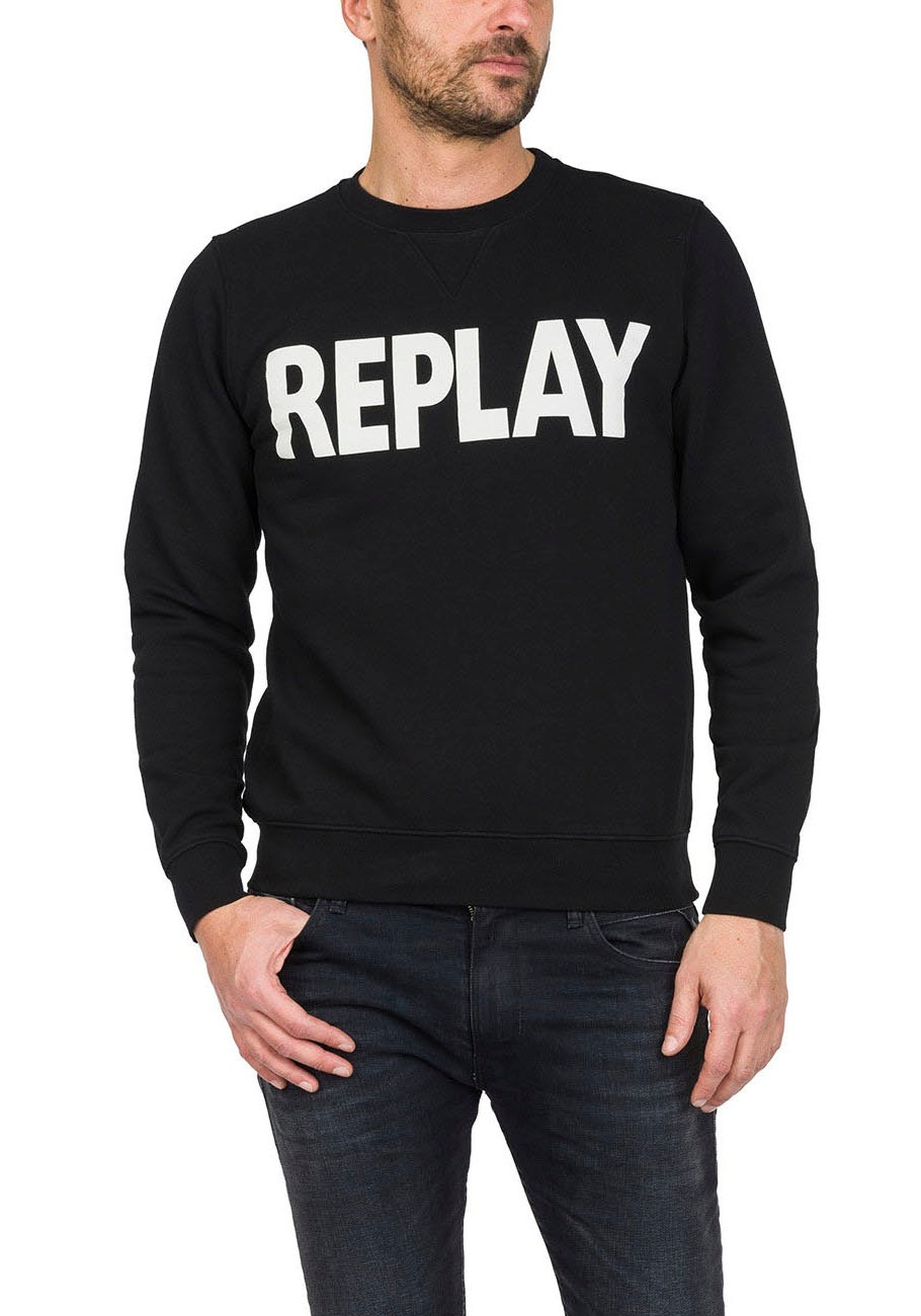 Replay Sweatshirt, Markenprint