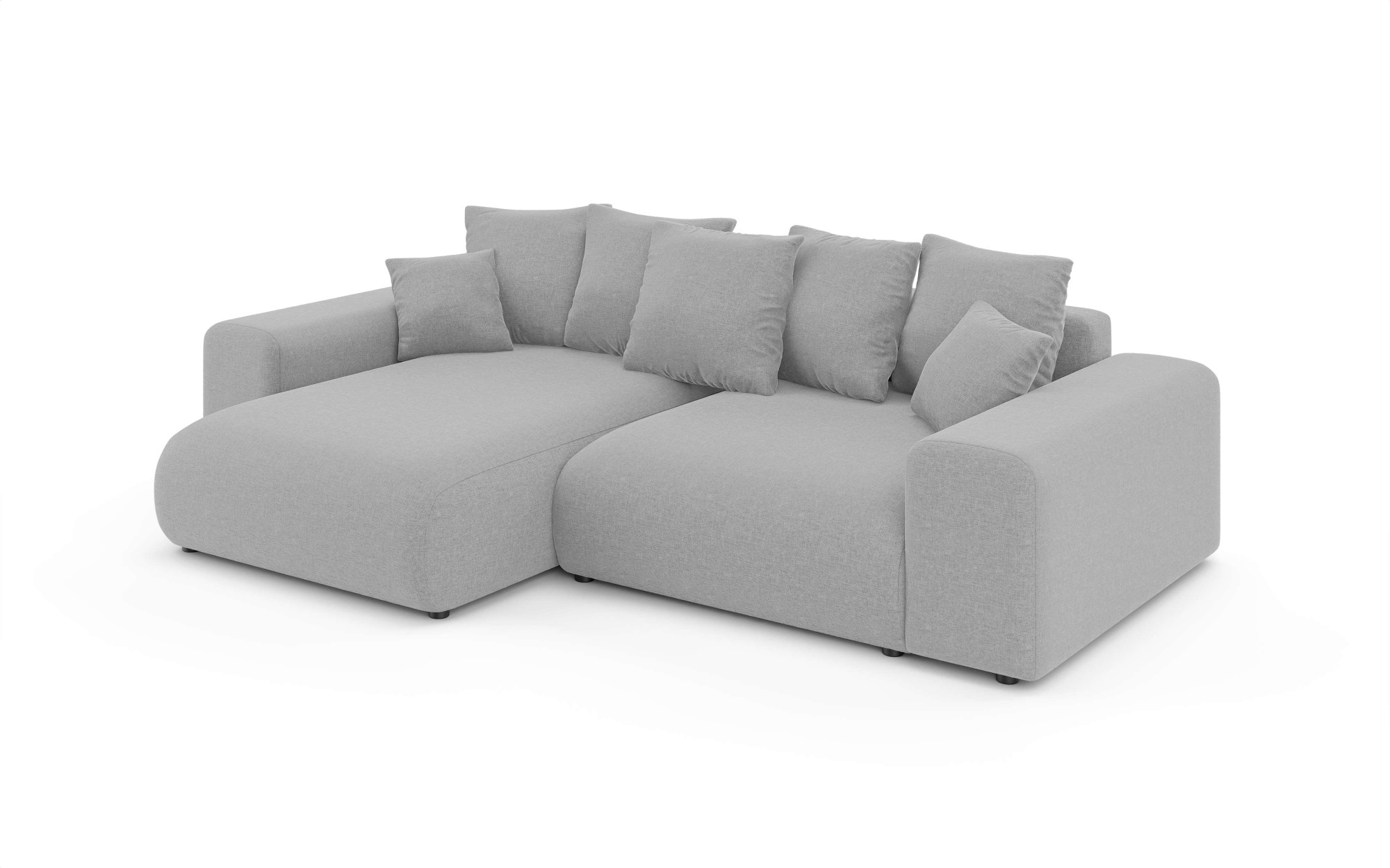 INOSIGN Ecksofa »LAKESIDE mit Bettfunktion und Bettkasten, B/T/H 257/166/84 cm«, L-Form, Recamiere beidseitig montierbar, Wellenunterfederung