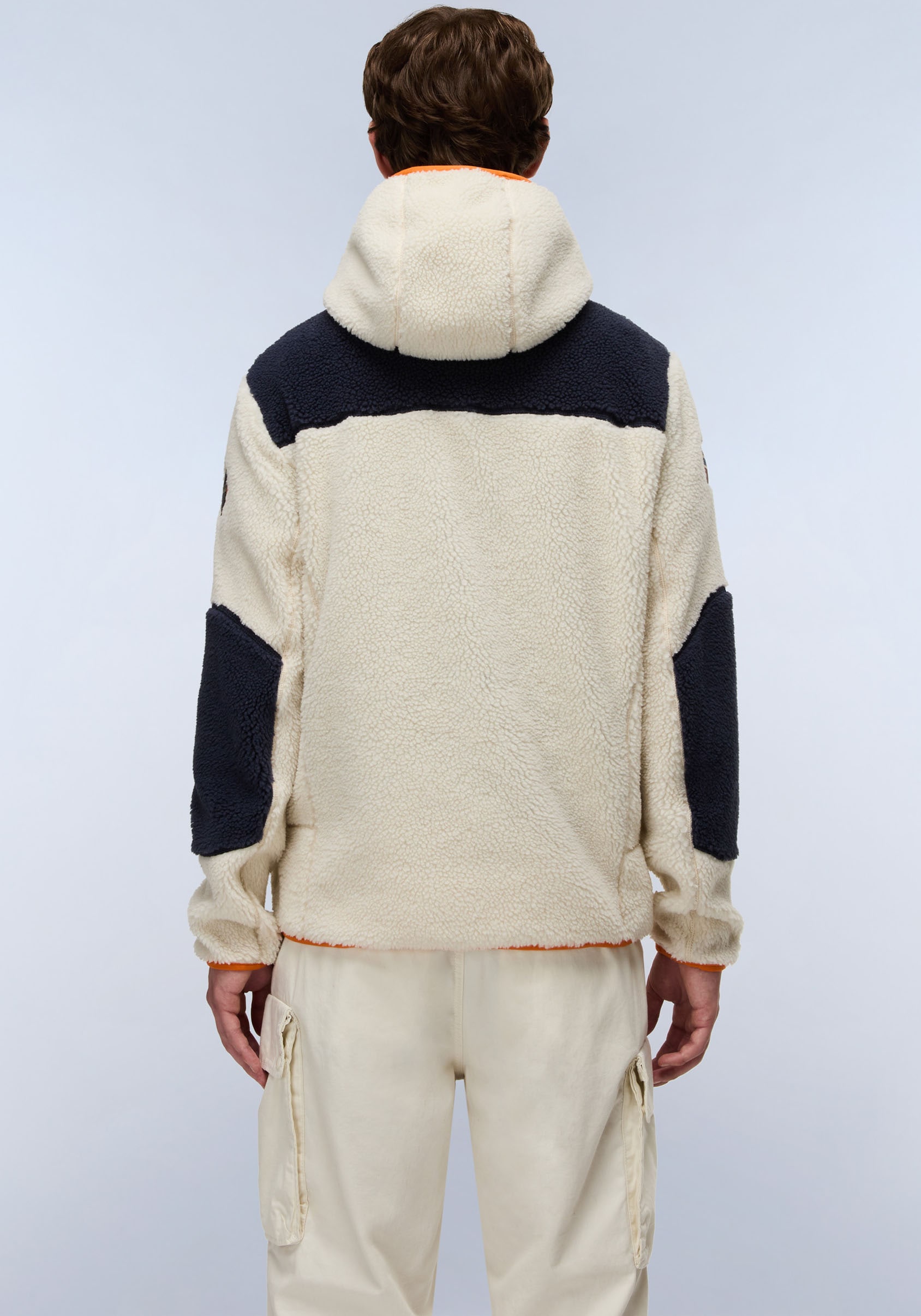 Napapijri Plüschjacke »YUPIK«, mit Kapuze, mit kontrastfarbenen Details
