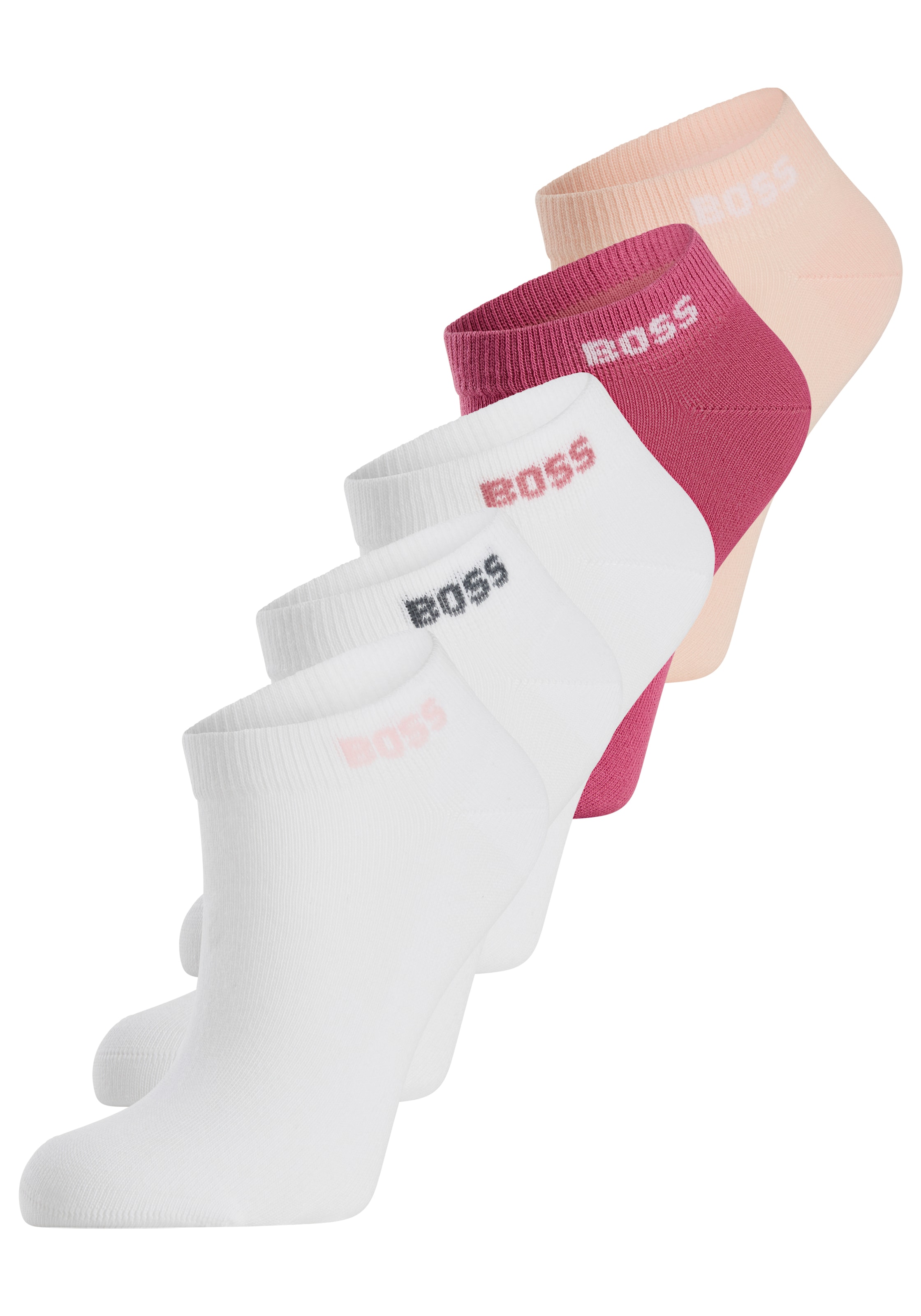 BOSS Sneakersocken »5P AS Logo CC W«, (Packung, 5 Paar, 5er), mit BOSS-Logoschriftzug
