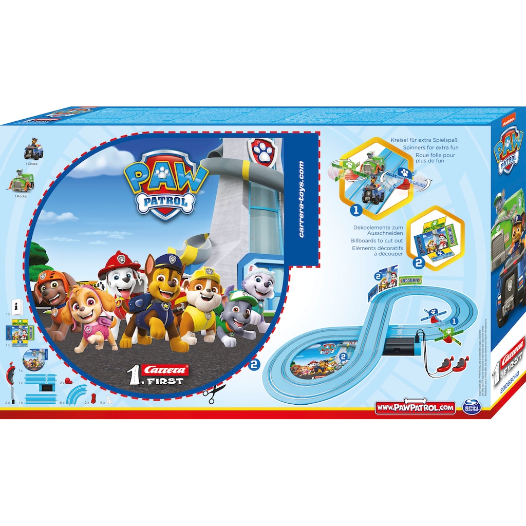 Carrera® Autorennbahn »Carrera® First PAW Patrol - Ready for Action«, (Set)