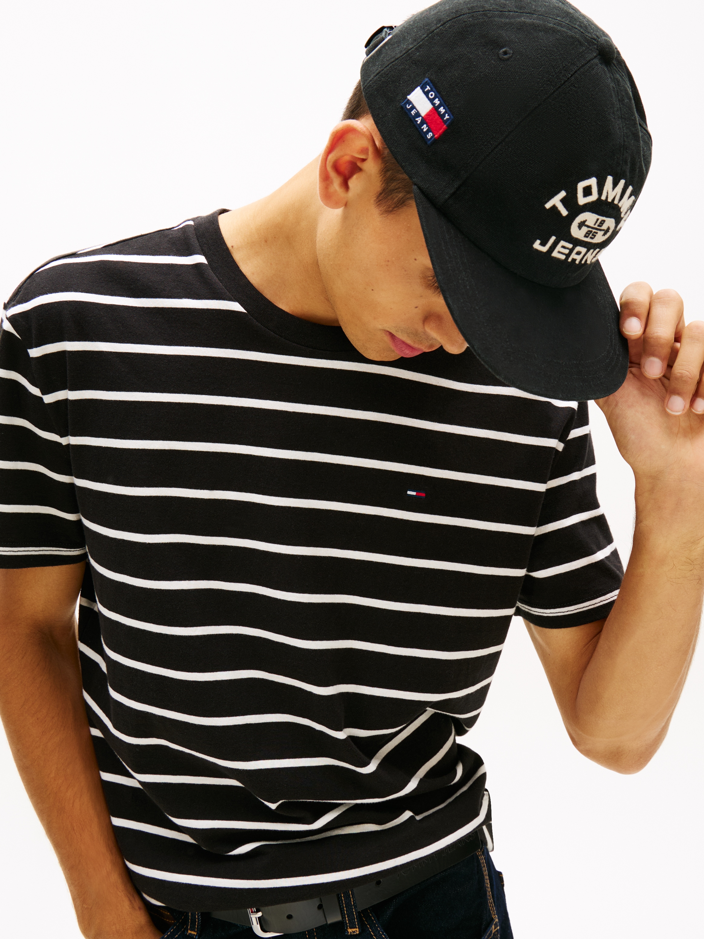 Tommy Jeans T-Shirt »TJM REGULAR STRIPE« Regular fit mit Rundhalsausschnitt