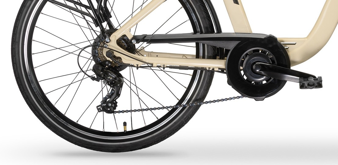 MBM »Elektro-Citybike RHEA  26 Zoll, creme«