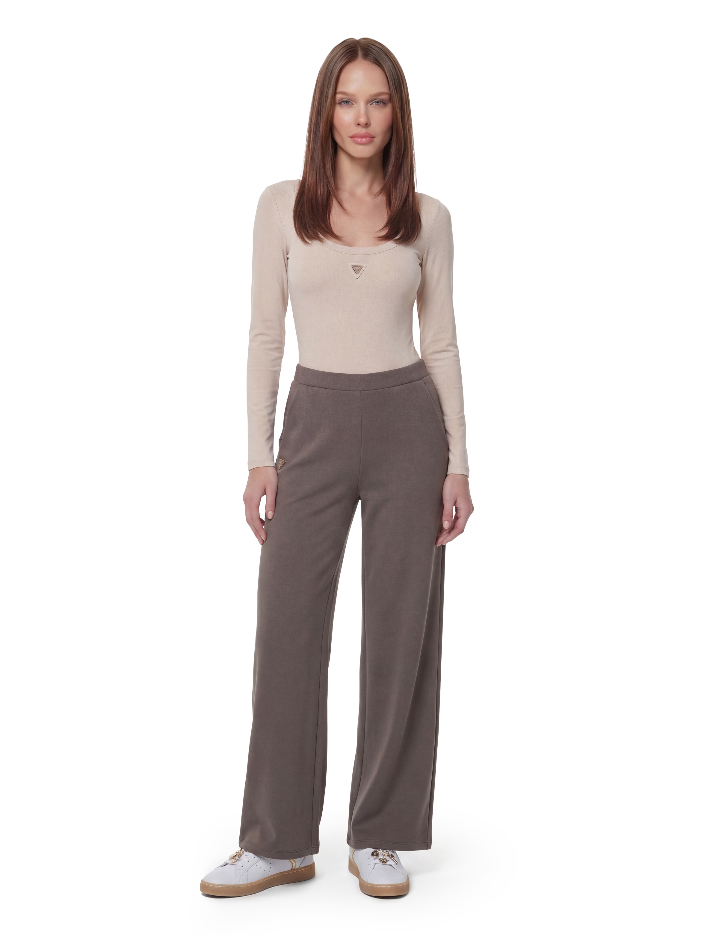 Guess Langarmbody »COLETTE LS BODYSUIT« in Stretch-Qualität, Druckknöpfe