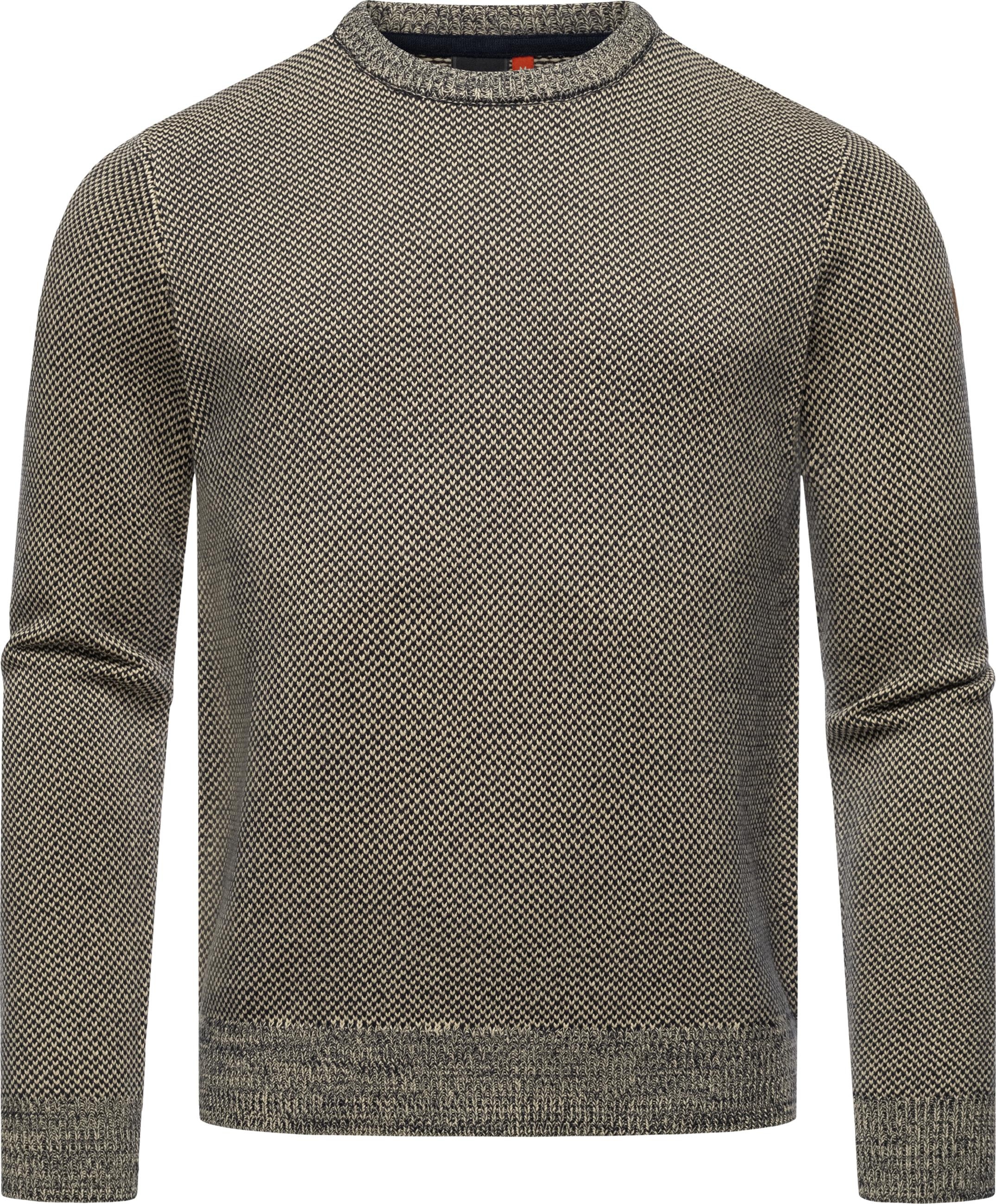 Ragwear Sweater »Strickpullover Larrs«, stylischer Herren Sweatpullover mit Rippbündchen
