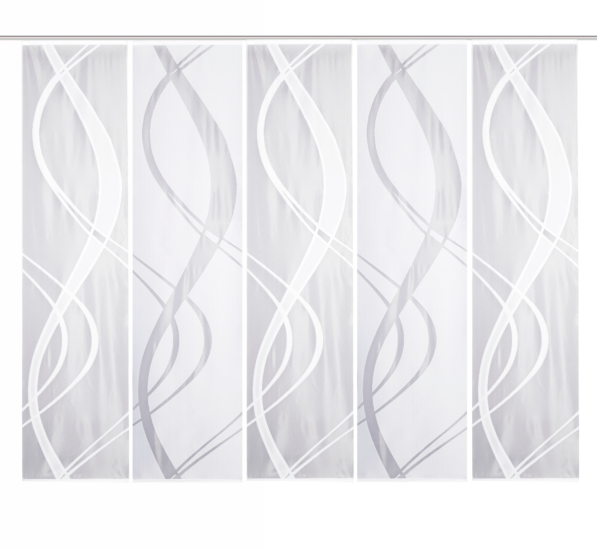 HOME WOHNIDEEN Schiebegardine »TIBASO« Paneelwagen 5 Stk. tlg. halbtransparent