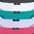 anthrazit, weiß, mint, flieder, pink