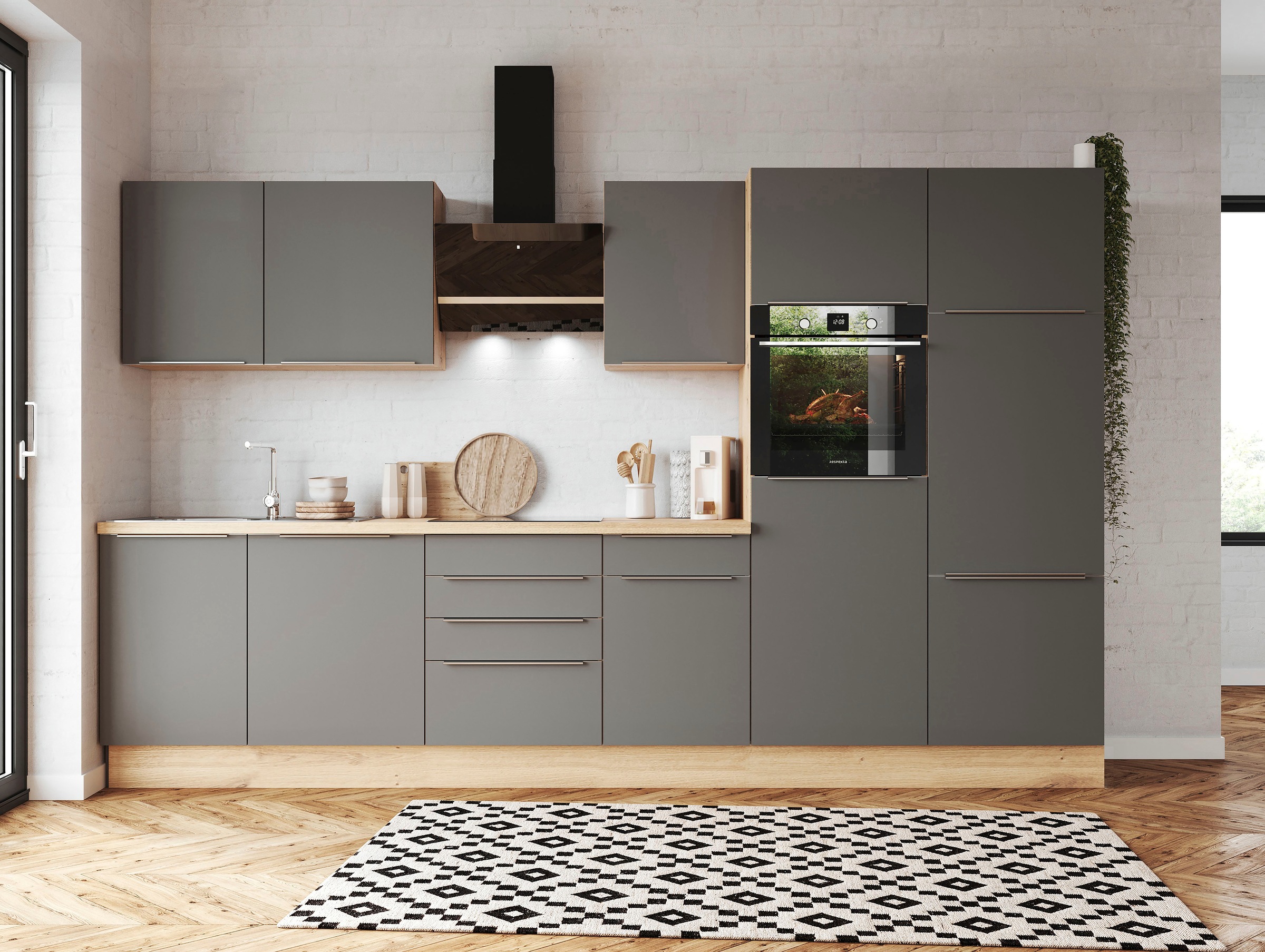 RESPEKTA Küchenzeile »Safado Online der 340 aus Soft Serie Breite Marleen«, Shop OTTO cm, im mit -Close